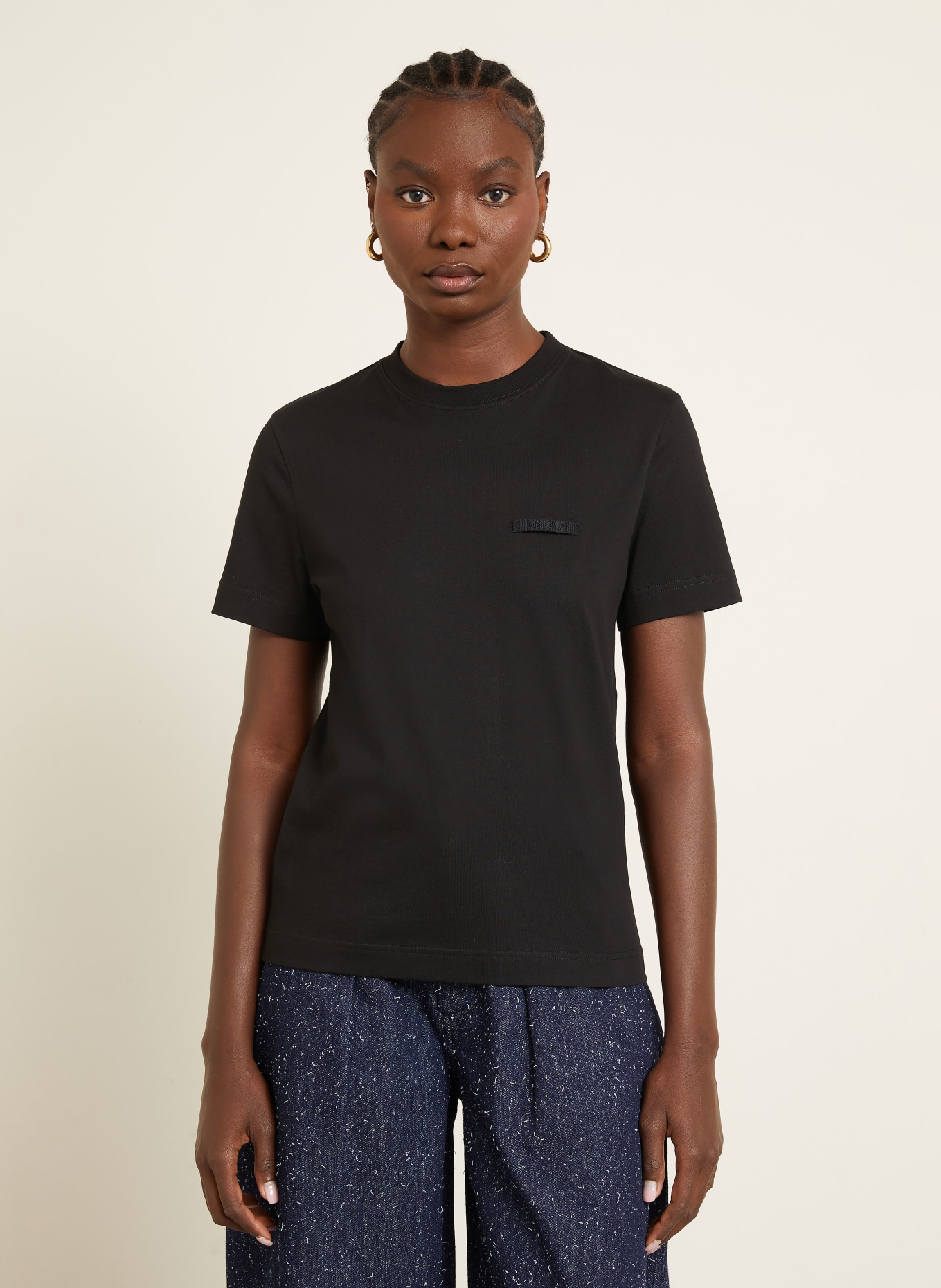 JACQUEMUS T-Shirt LE T-SHIRT GROS GRAIN: SCHWARZ