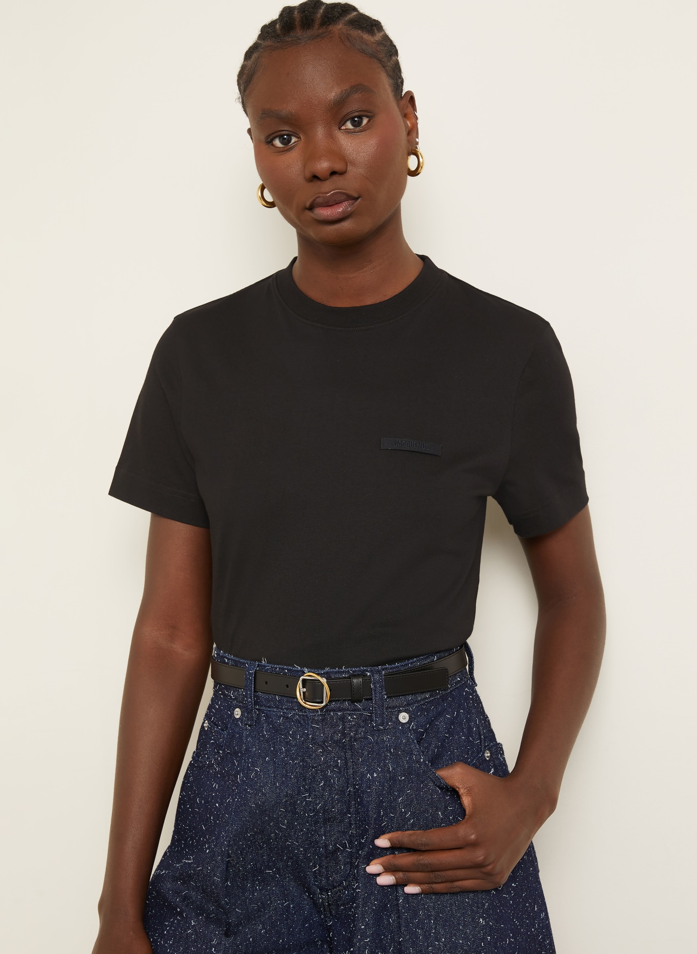JACQUEMUS T-Shirt LE T-SHIRT GROS GRAIN: SCHWARZ