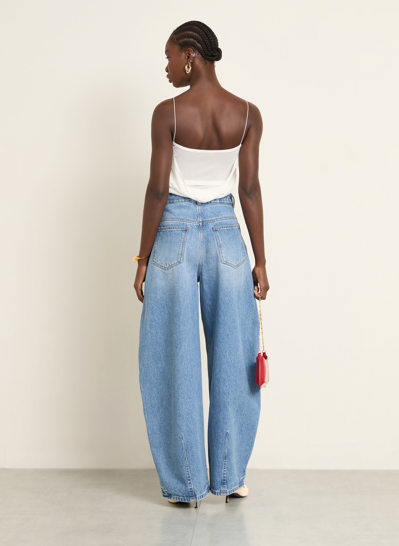 JACQUEMUS Stricktop LA MAILLE PLUMETIS: ECRU