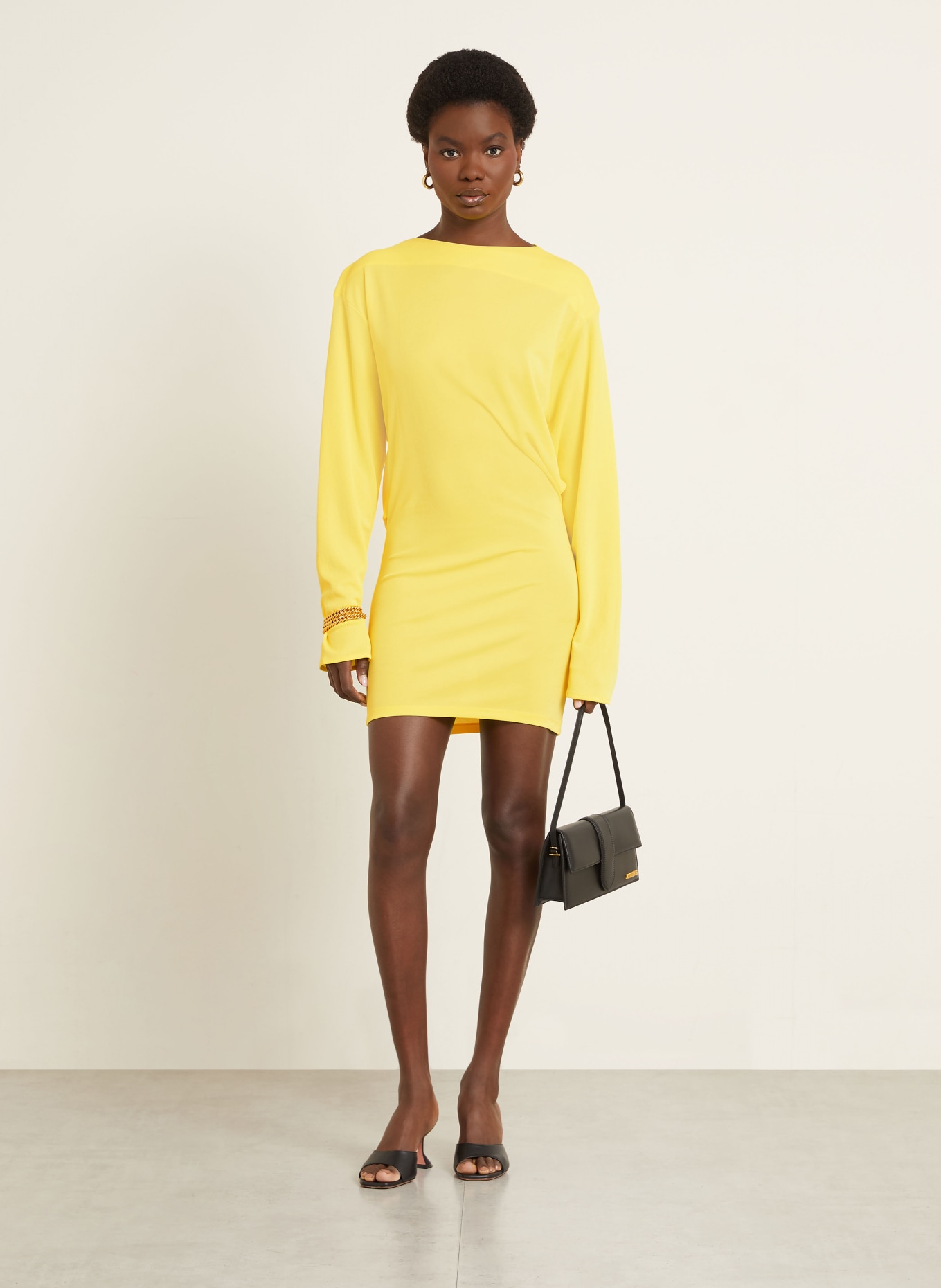 JACQUEMUS Cocktailkleid LA ROBE MISTRAL: GELB