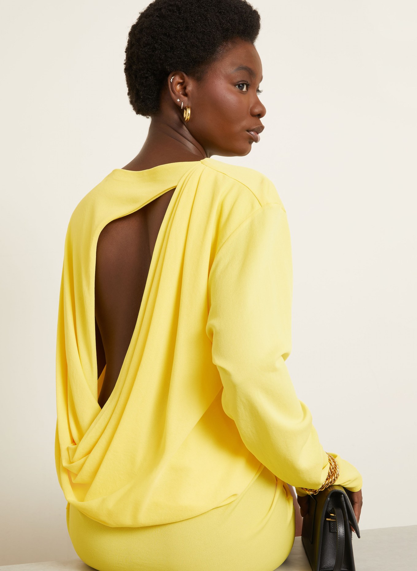 JACQUEMUS Cocktailkleid LA ROBE MISTRAL: GELB