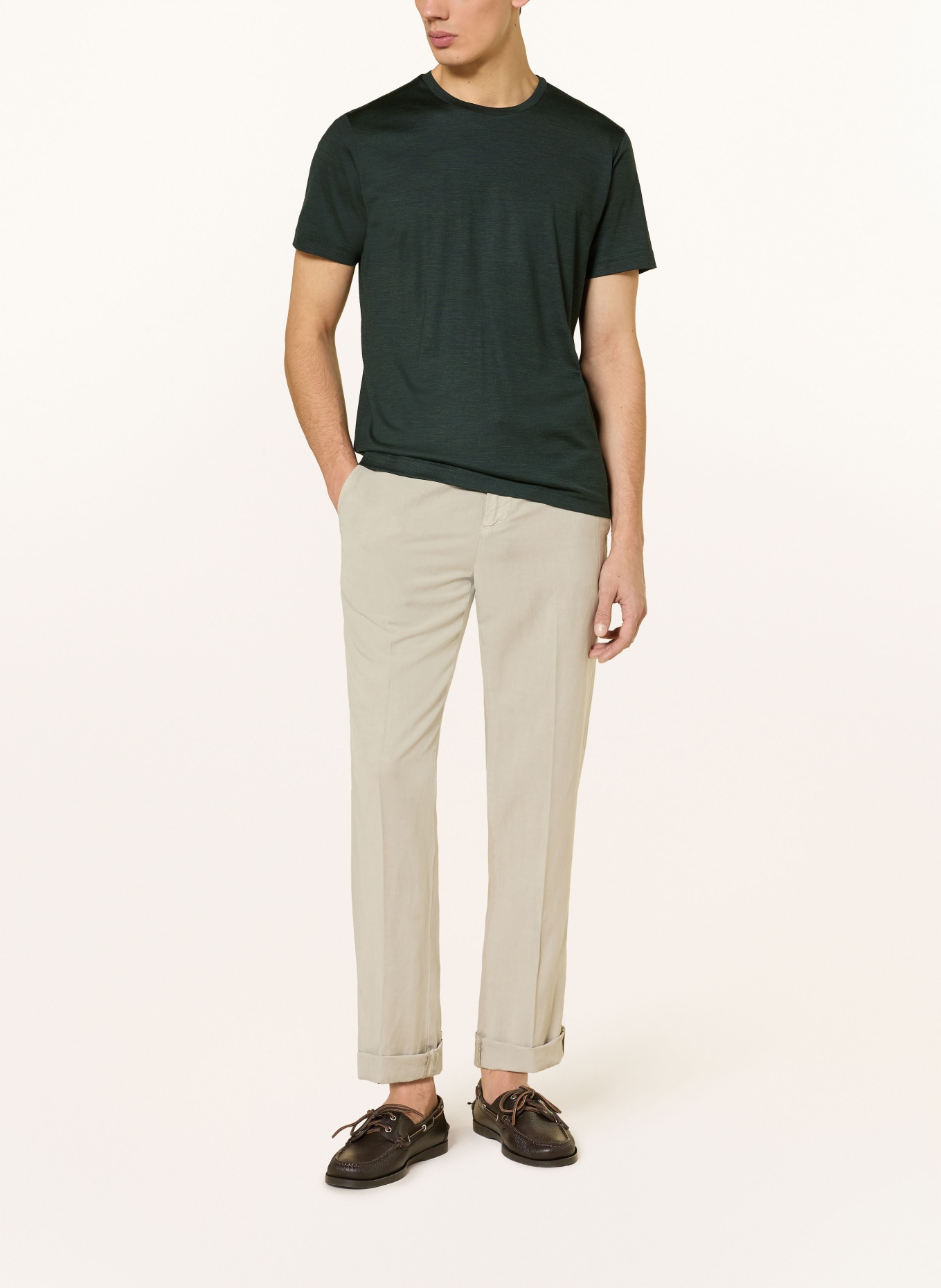 Stefan Brandt T-Shirt: DUNKELGRÜN