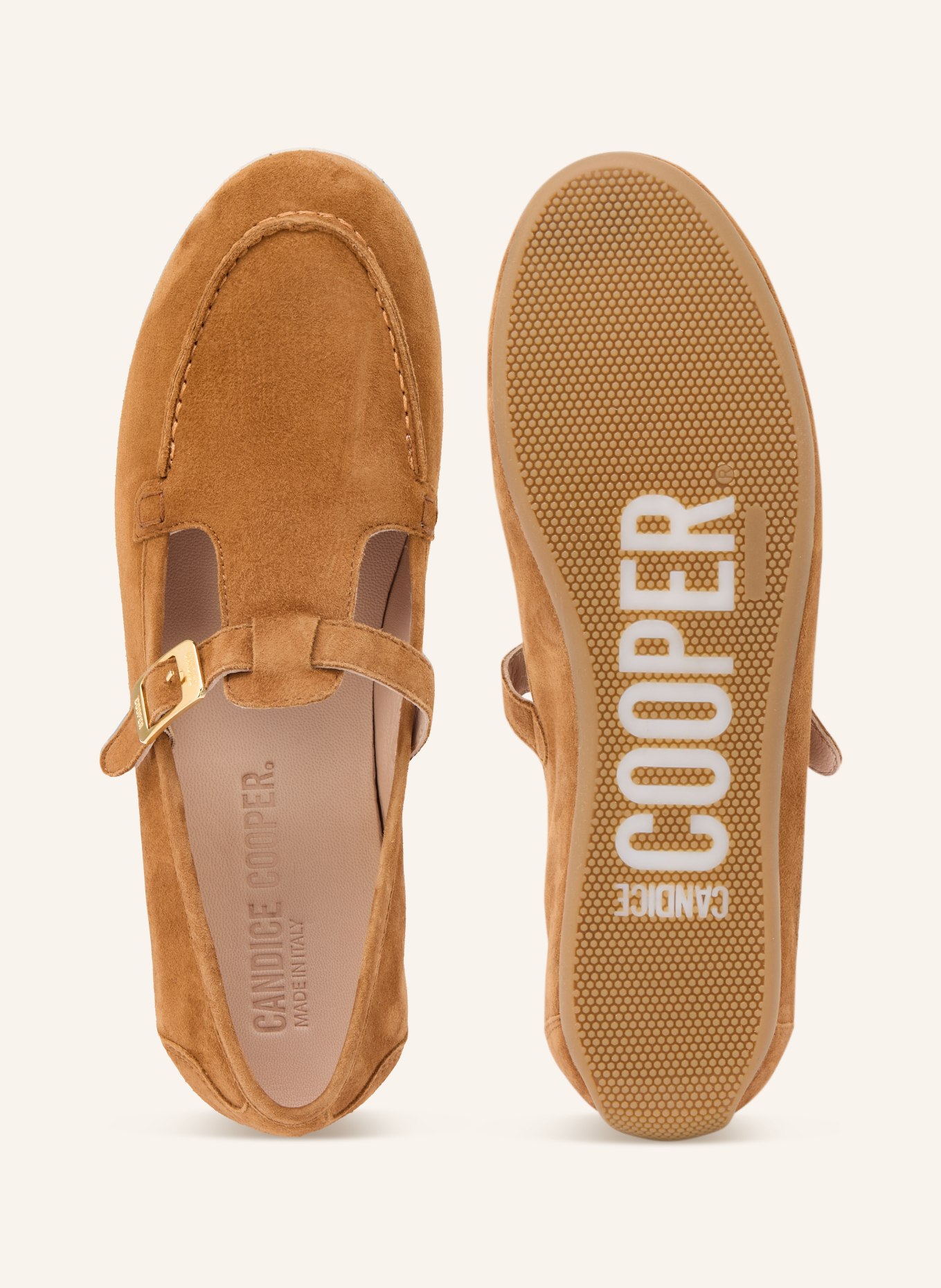 Candice Cooper Mary-Jane-Loafer ROCK MOK: BRAUN