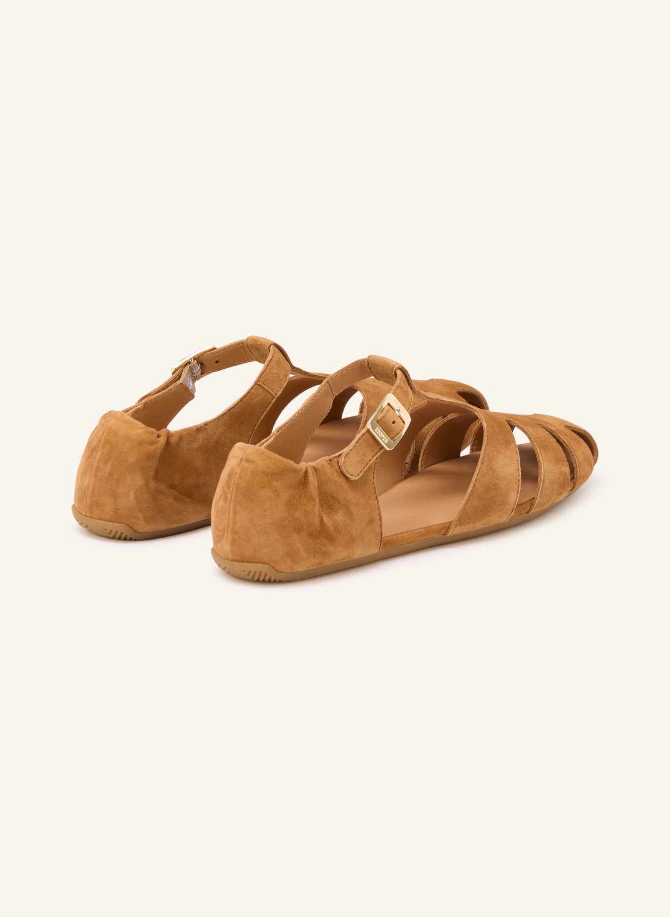 Candice Cooper ROCK T-BAR Sandals: BROWN