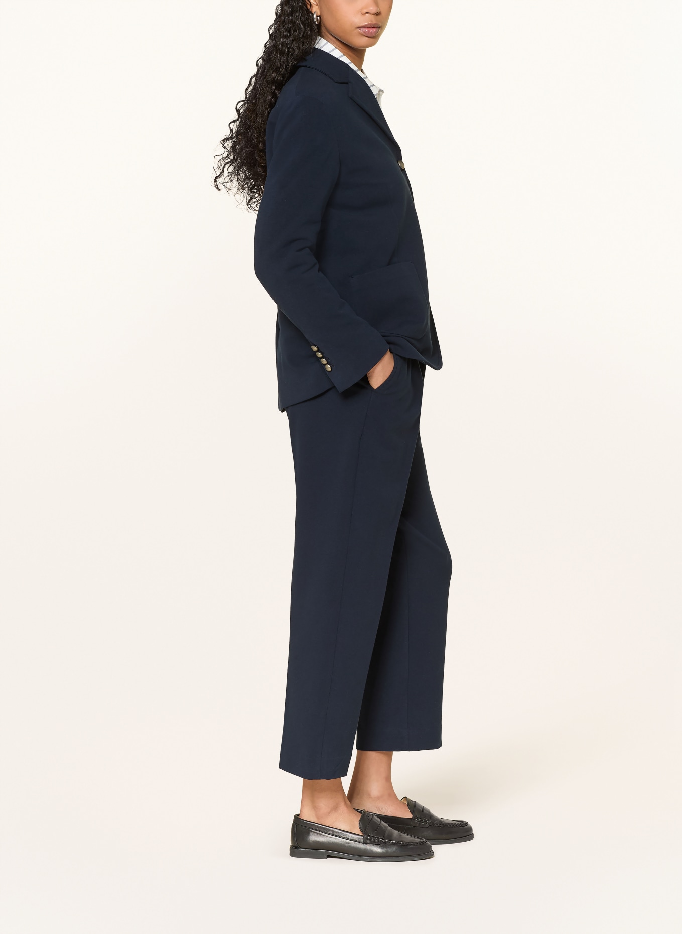 CIRCOLO 1901 7/8 kalhoty: TMAVĚ MODRÁ