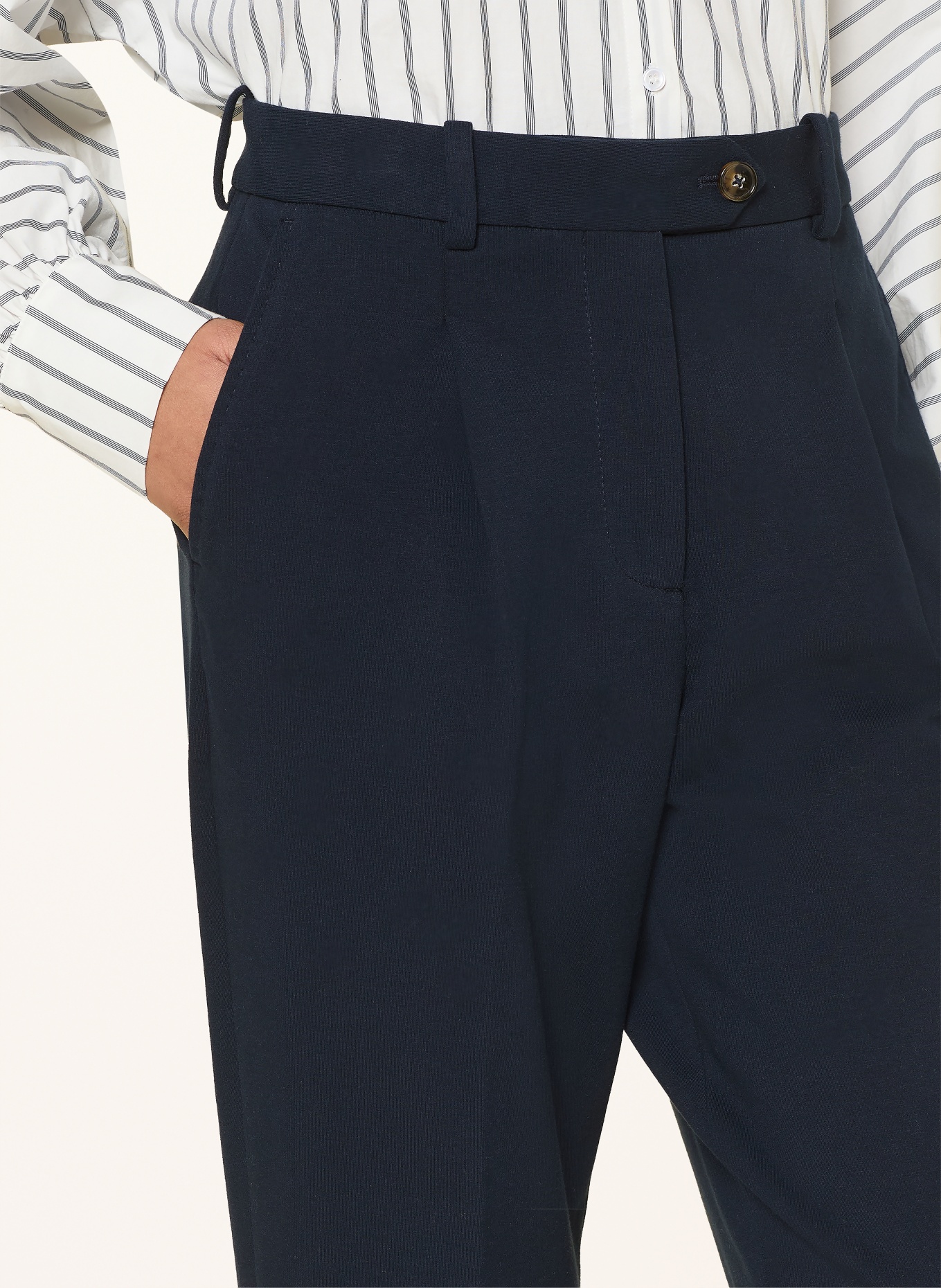 CIRCOLO 1901 7/8 kalhoty: TMAVĚ MODRÁ