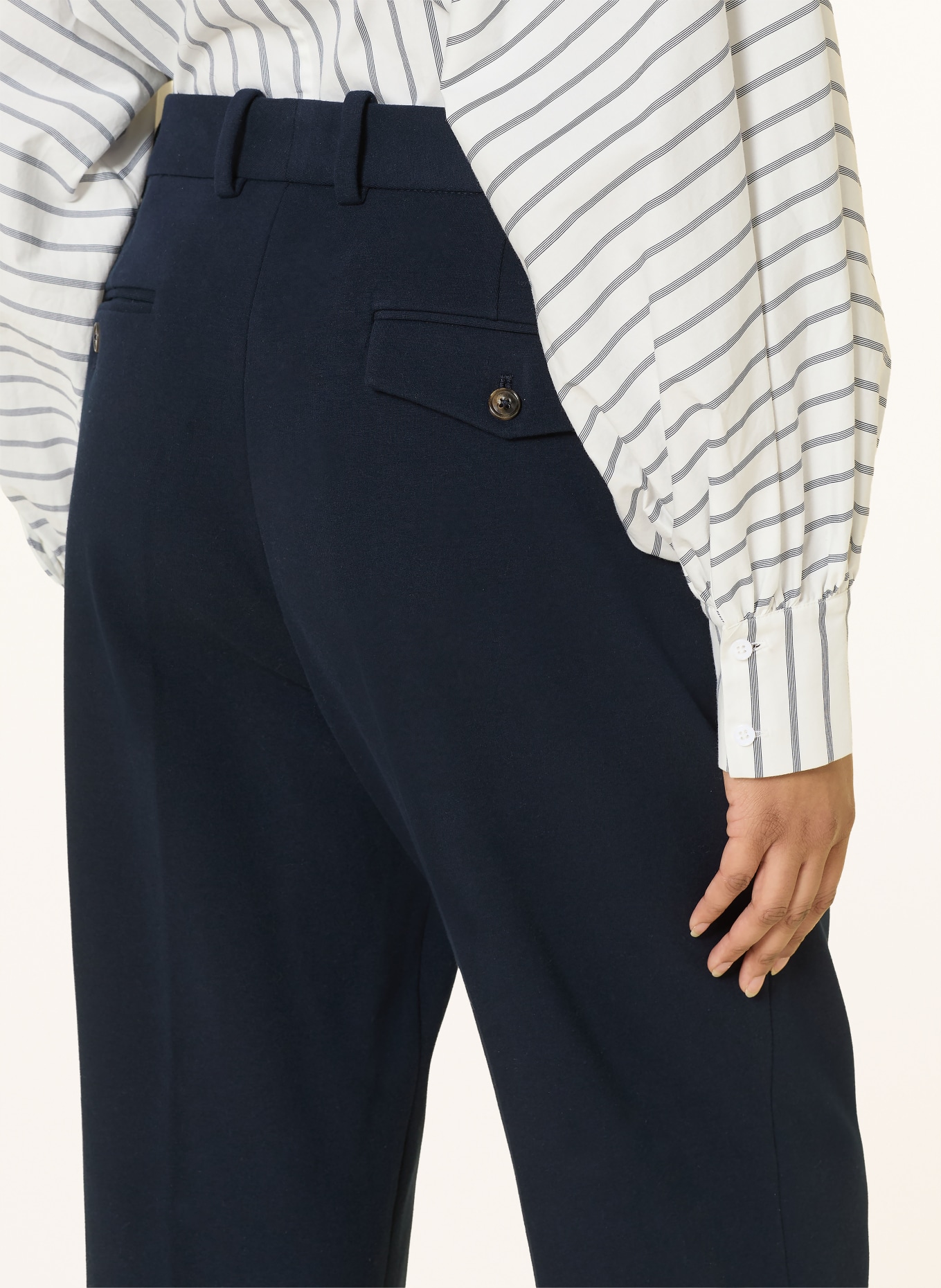 CIRCOLO 1901 7/8 kalhoty: TMAVĚ MODRÁ