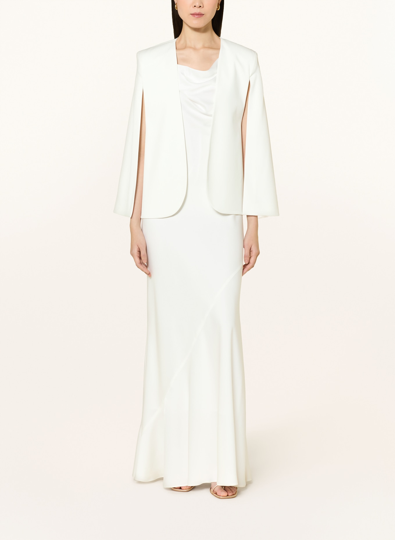 SWING blazer vest: WHITE