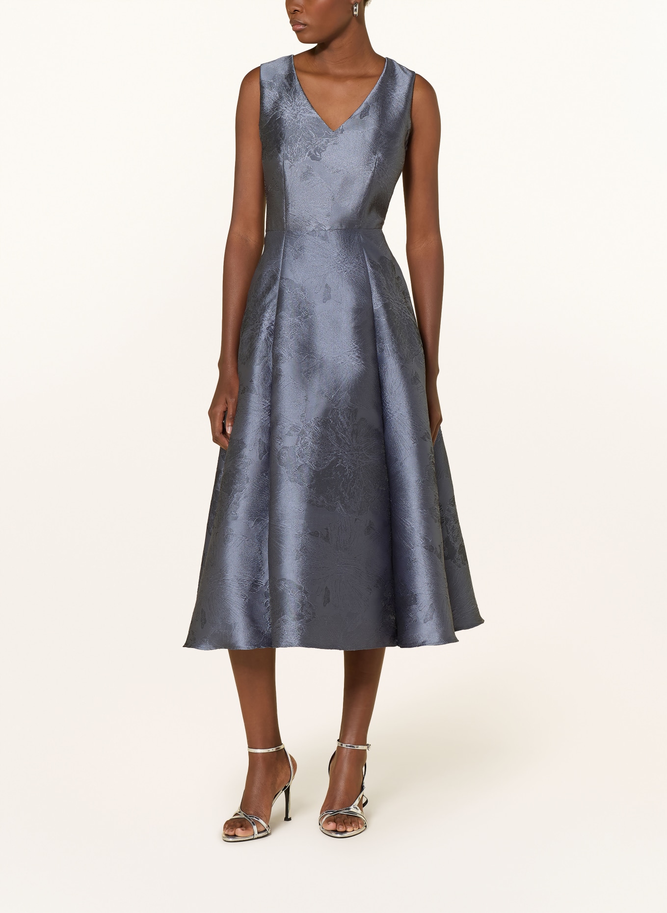 SWING cocktail dress: BLUE GRAY