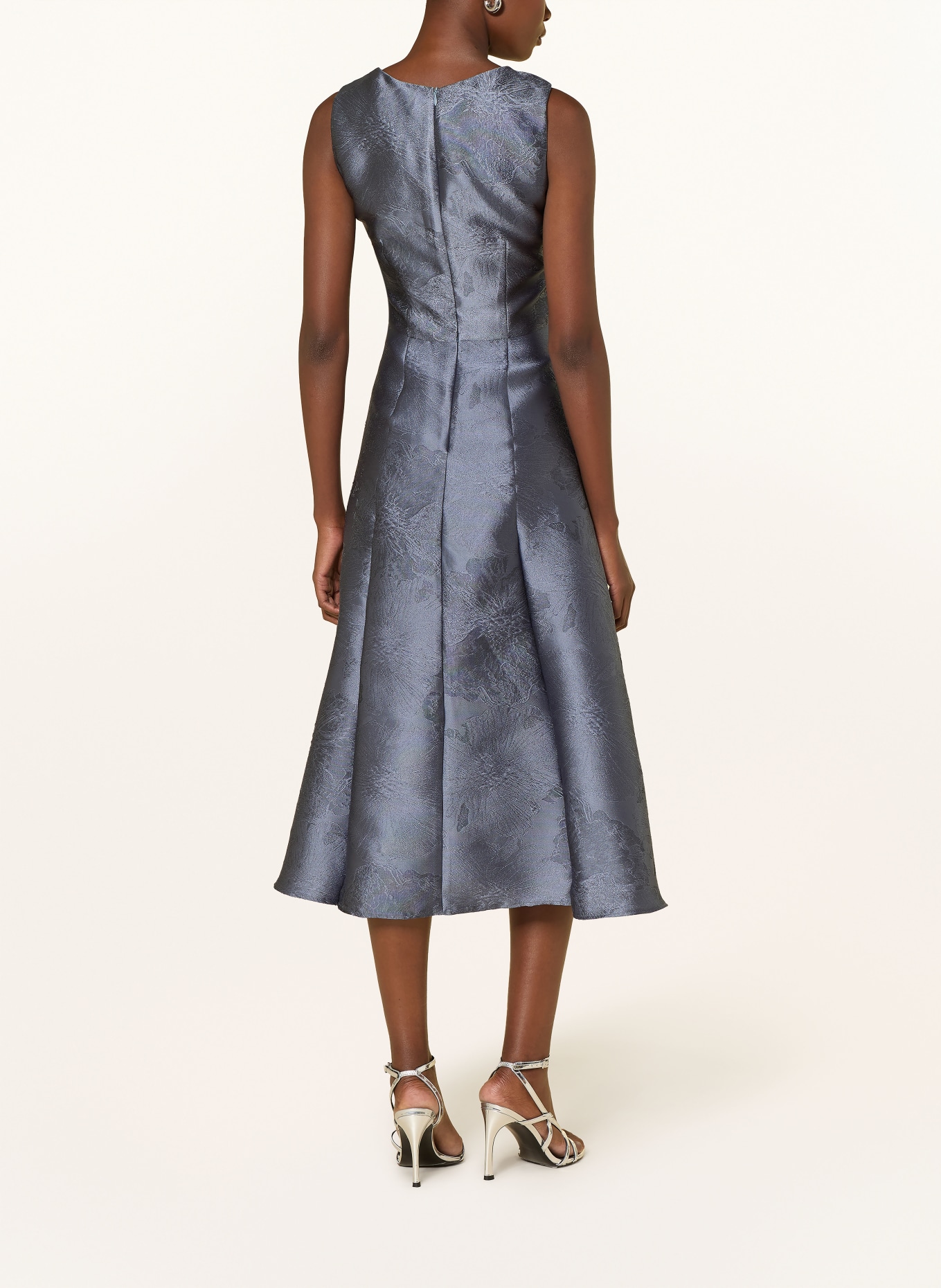 SWING cocktail dress: BLUE GRAY