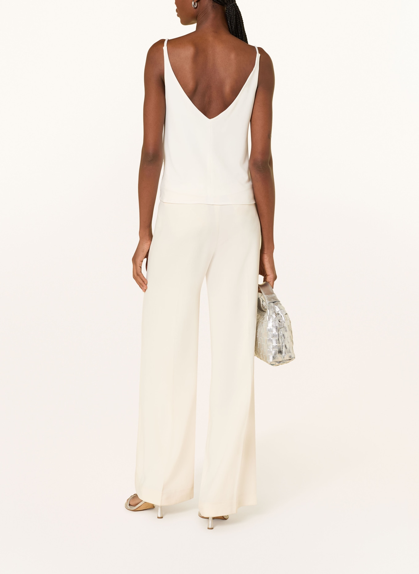 SWING Sequin top: CREAM / SILVER