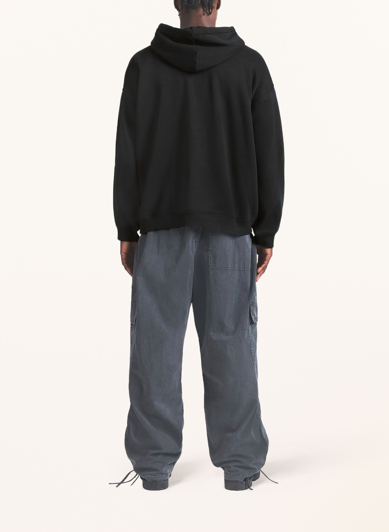 SKIMS Bluza z kapturem FLEECE LOUNGE: WASHED ONYX