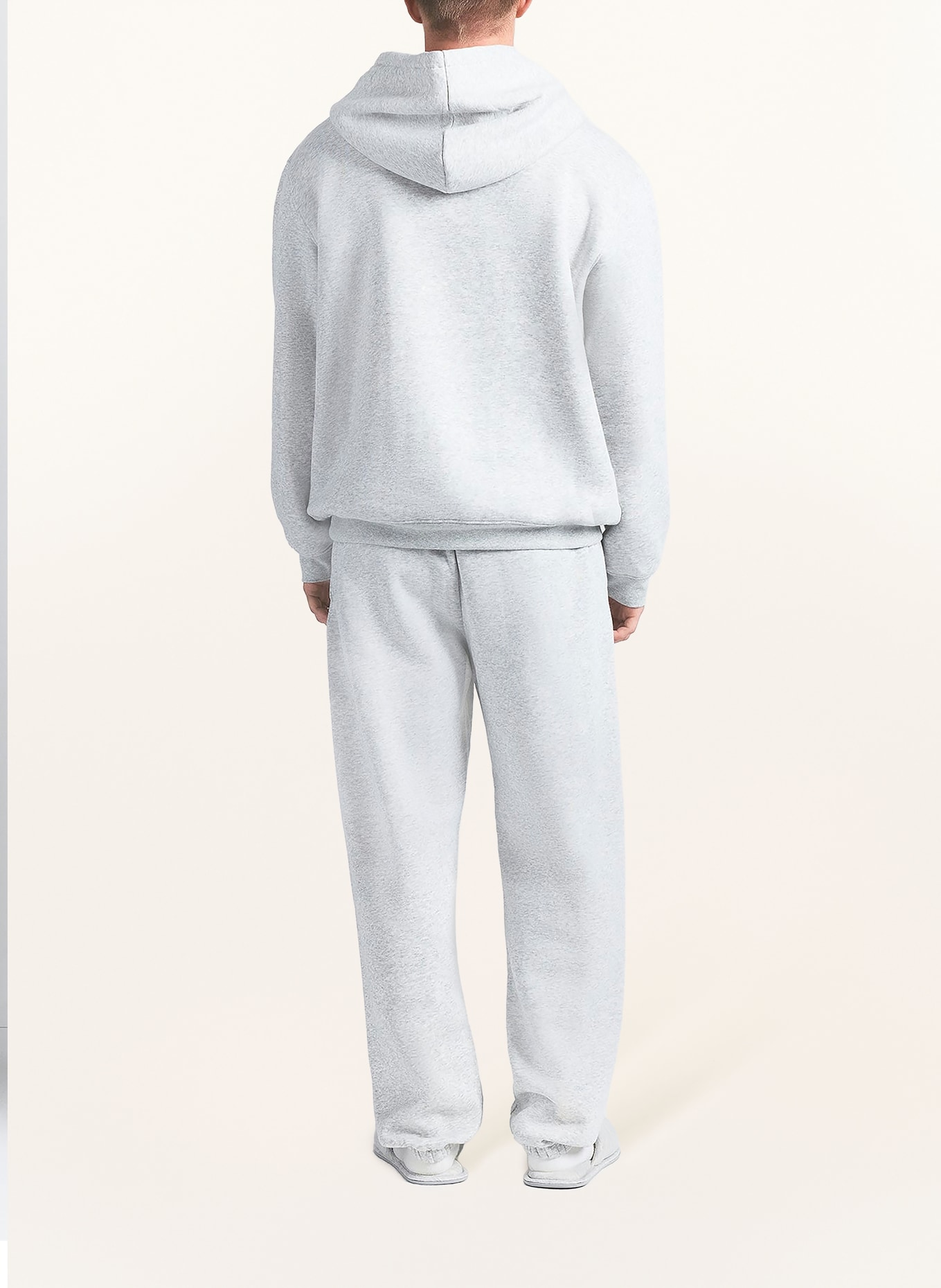 SKIMS Bluza z kapturem FLEECE LOUNGE: LIGHT HEATHER GREY