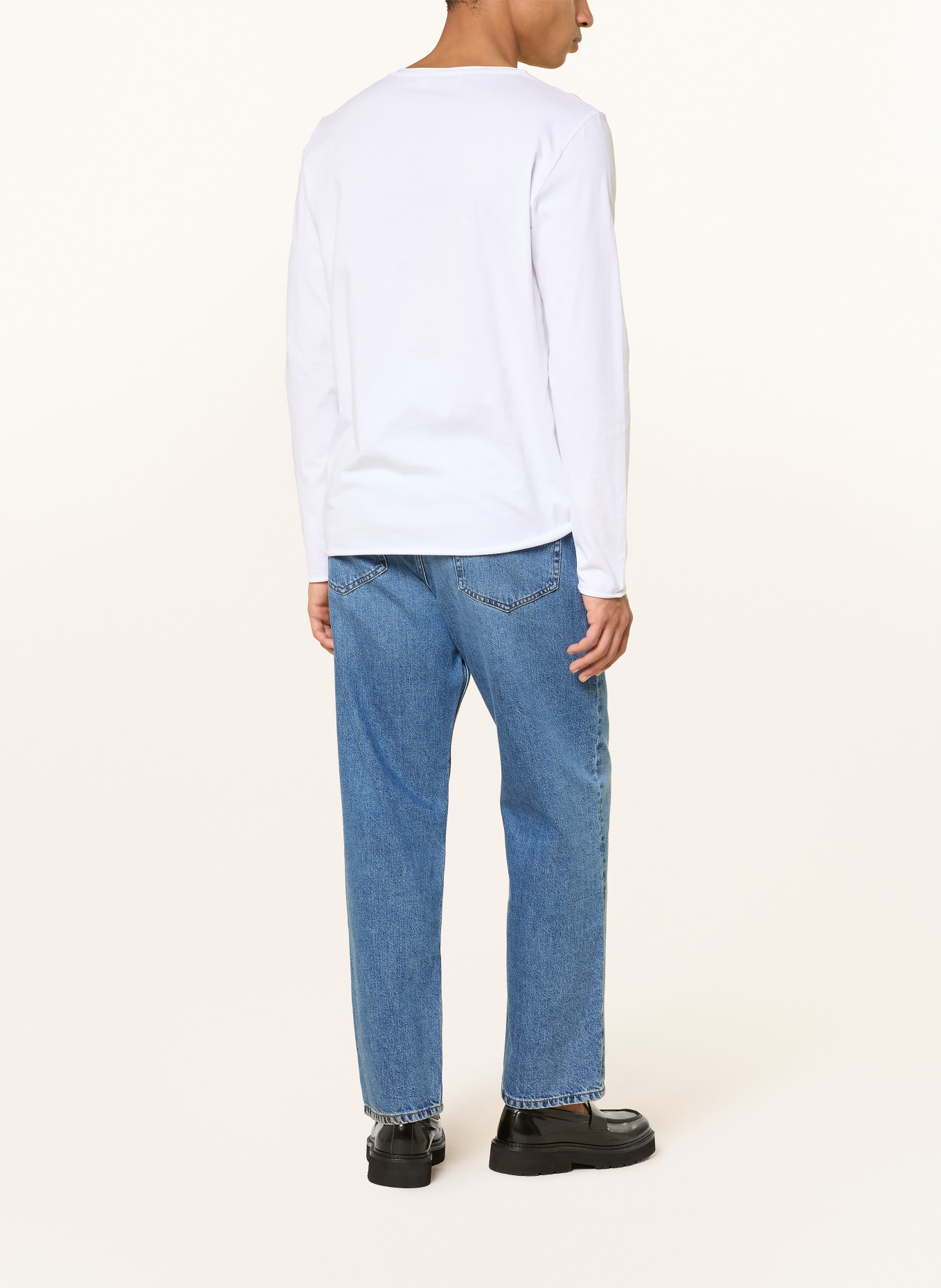 ARMEDANGELS Longsleeve JAAMES: WEISS