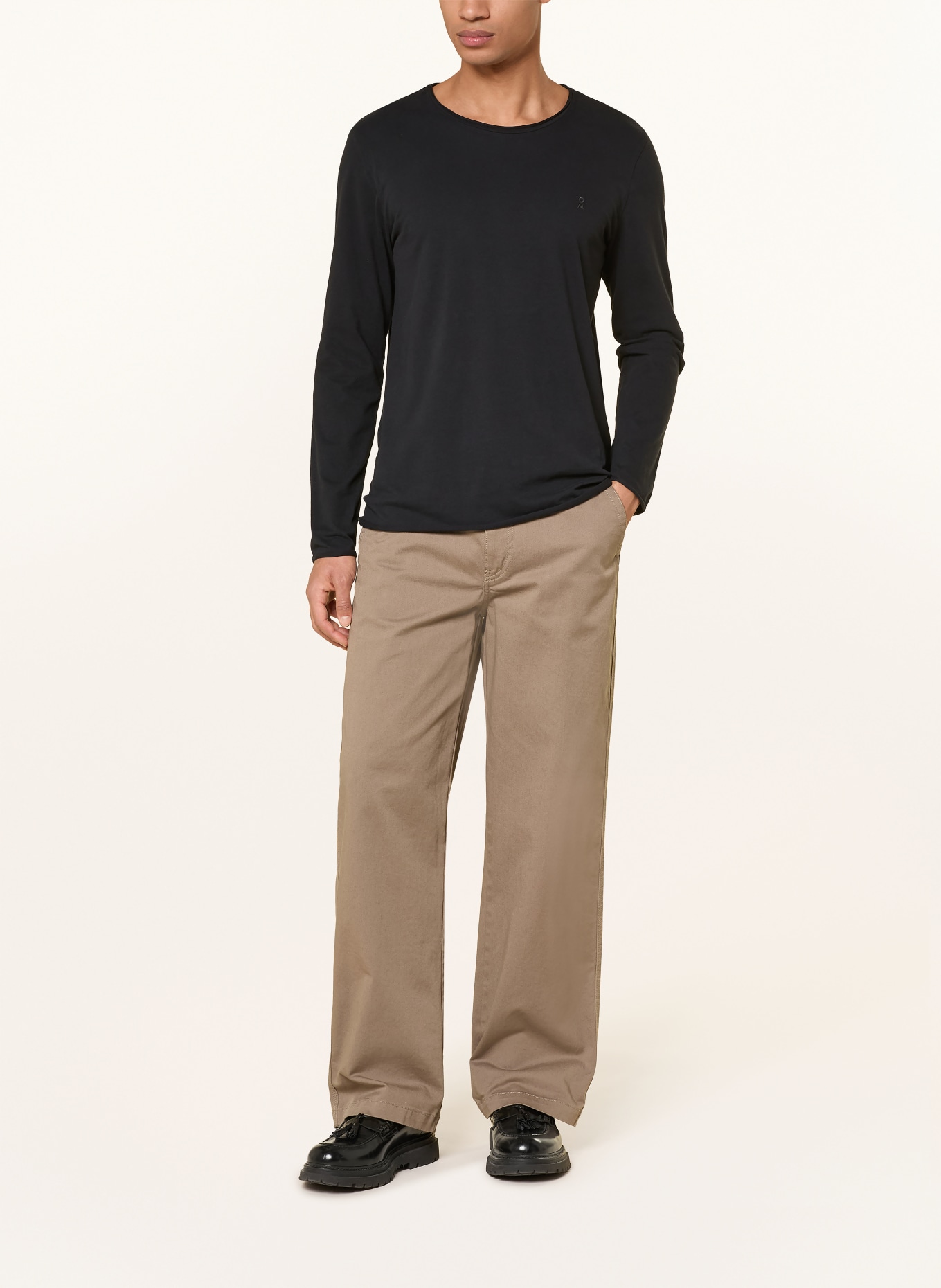 ARMEDANGELS T-shirt à manches longues JAAMES: NOIR