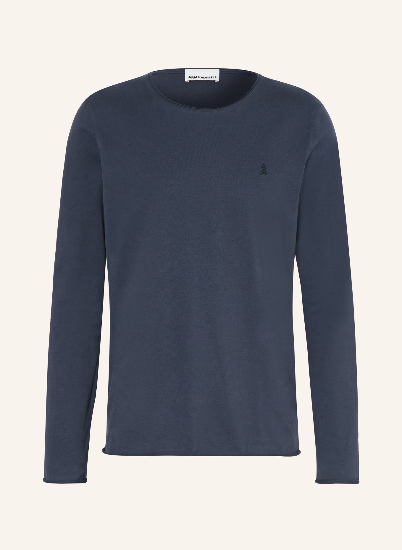 ARMEDANGELS Longsleeve JAAMES: DUNKELBLAU