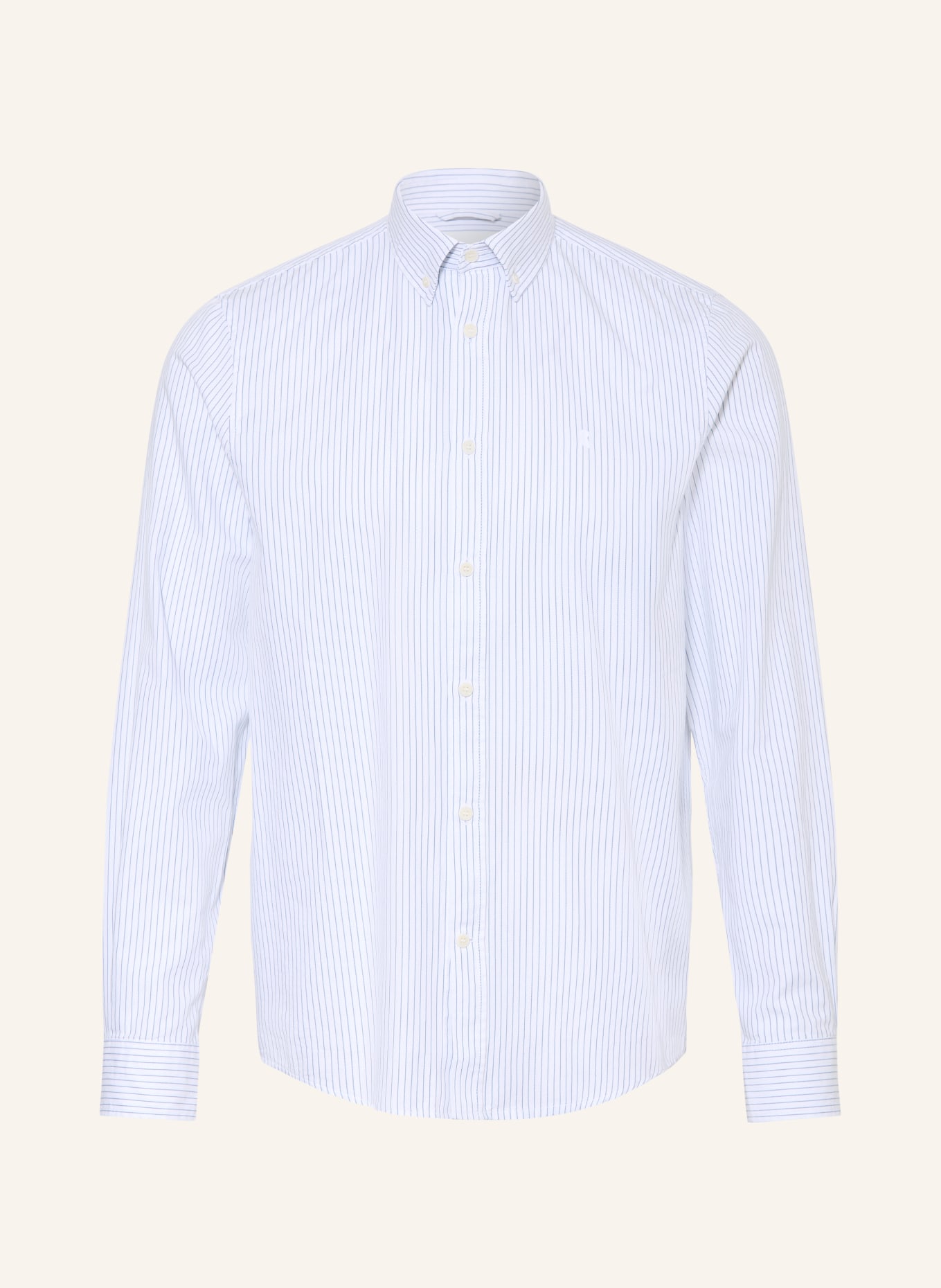 ARMEDANGELS Hemd QUAASA Slim Fit: WEISS / BLAU