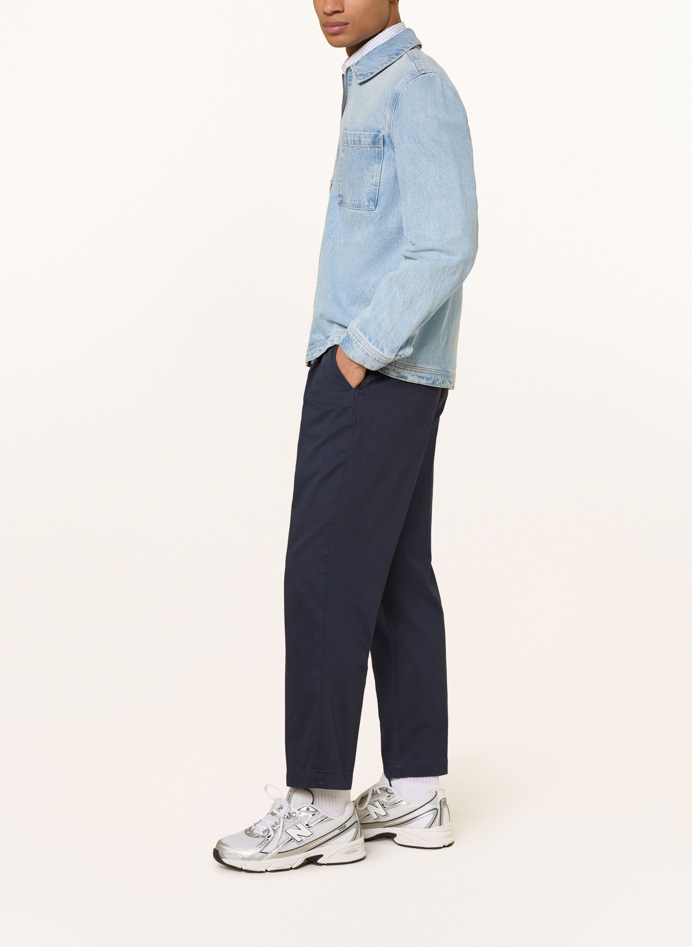 ARMEDANGELS Chino TAAMIR Regular Fit: TMAVĚ MODRÁ