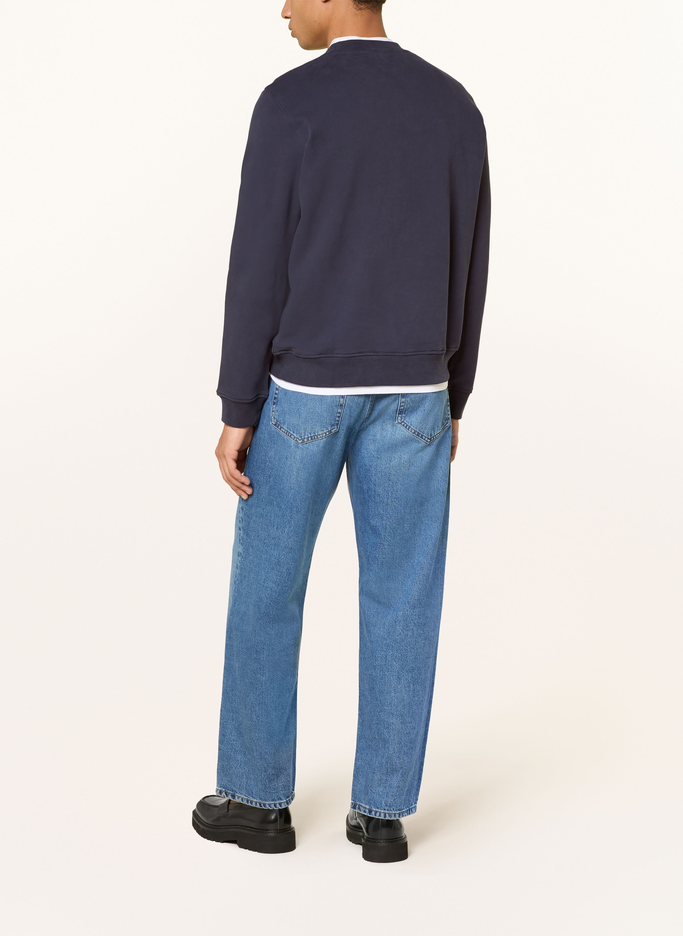 ARMEDANGELS Sweat-shirt BAARO LOOP: BLEU FONCÉ