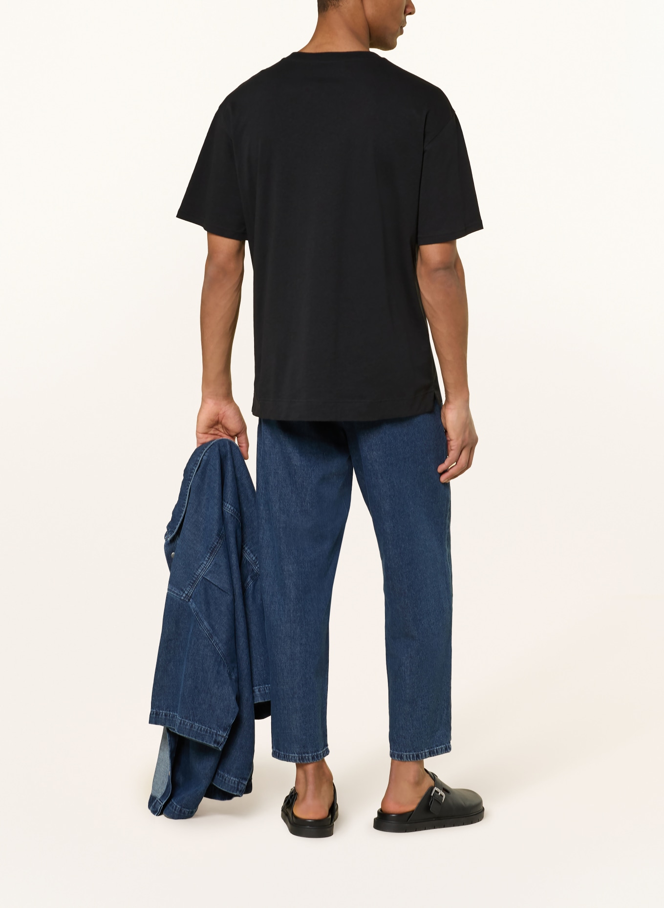 ARMEDANGELS T-Shirt MAARKOS mit Leinen: SCHWARZ