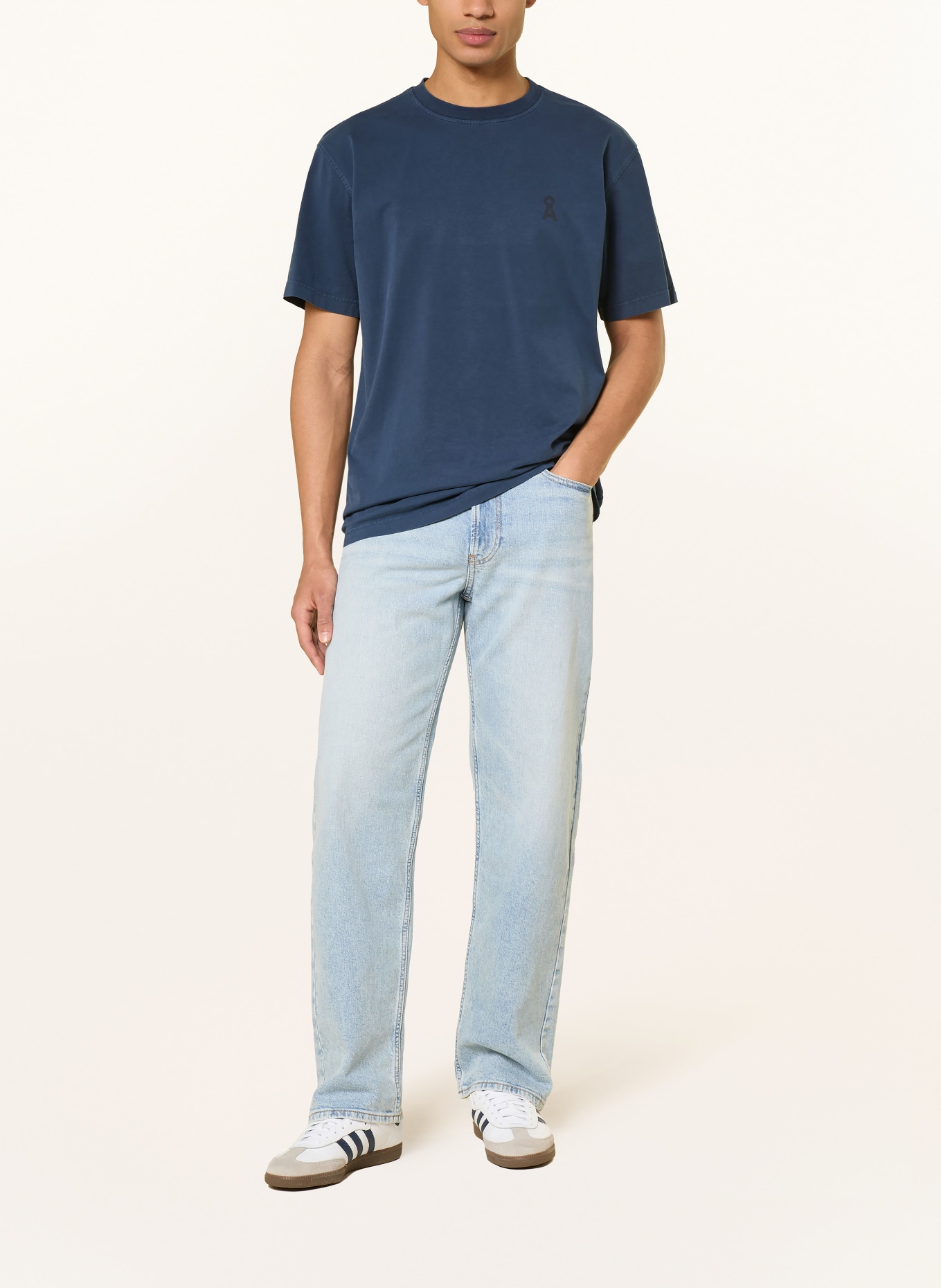 ARMEDANGELS T-Shirt MAARKOS: DUNKELBLAU