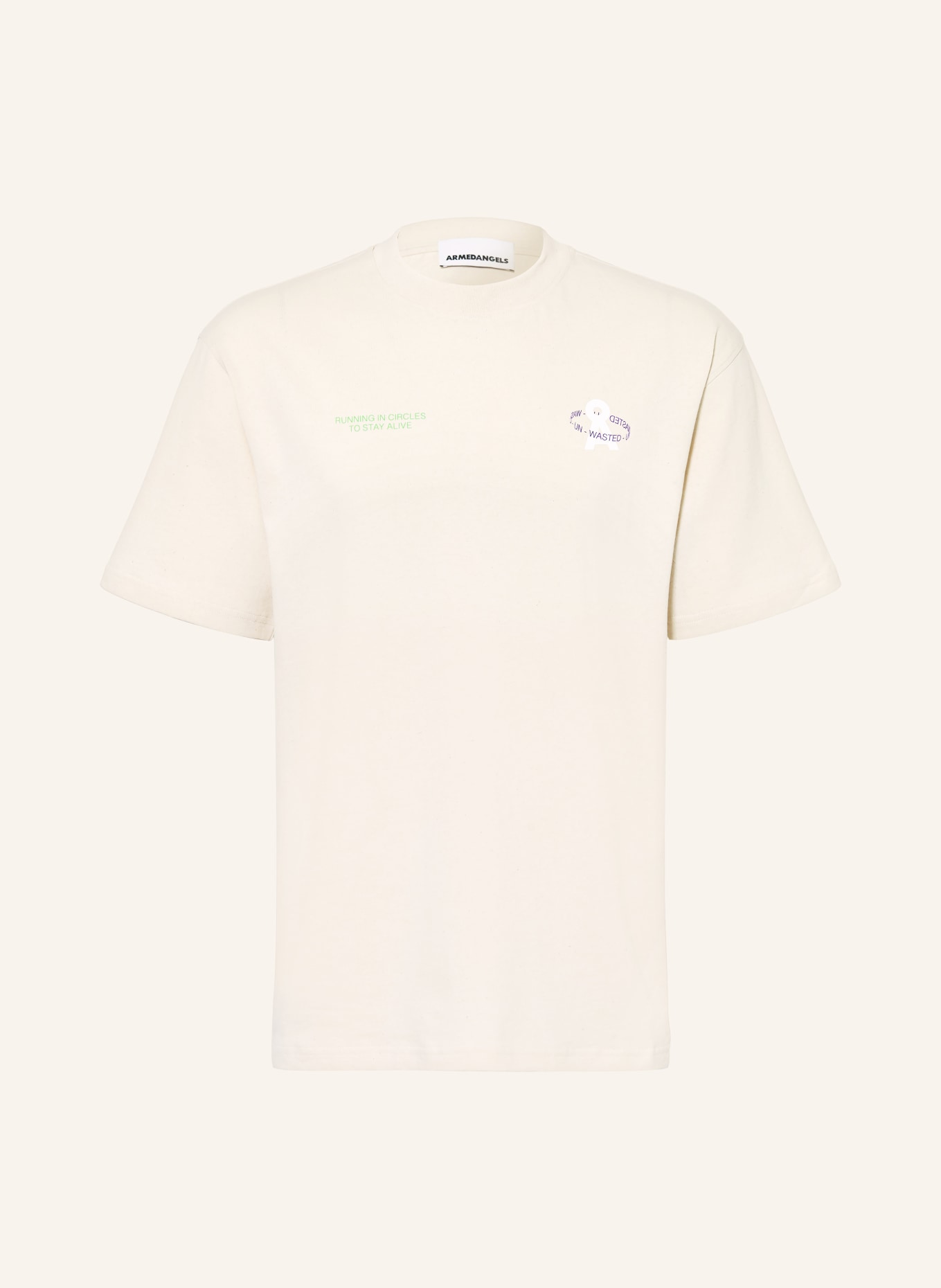 ARMEDANGELS MAARKOS T-shirt: ECRU