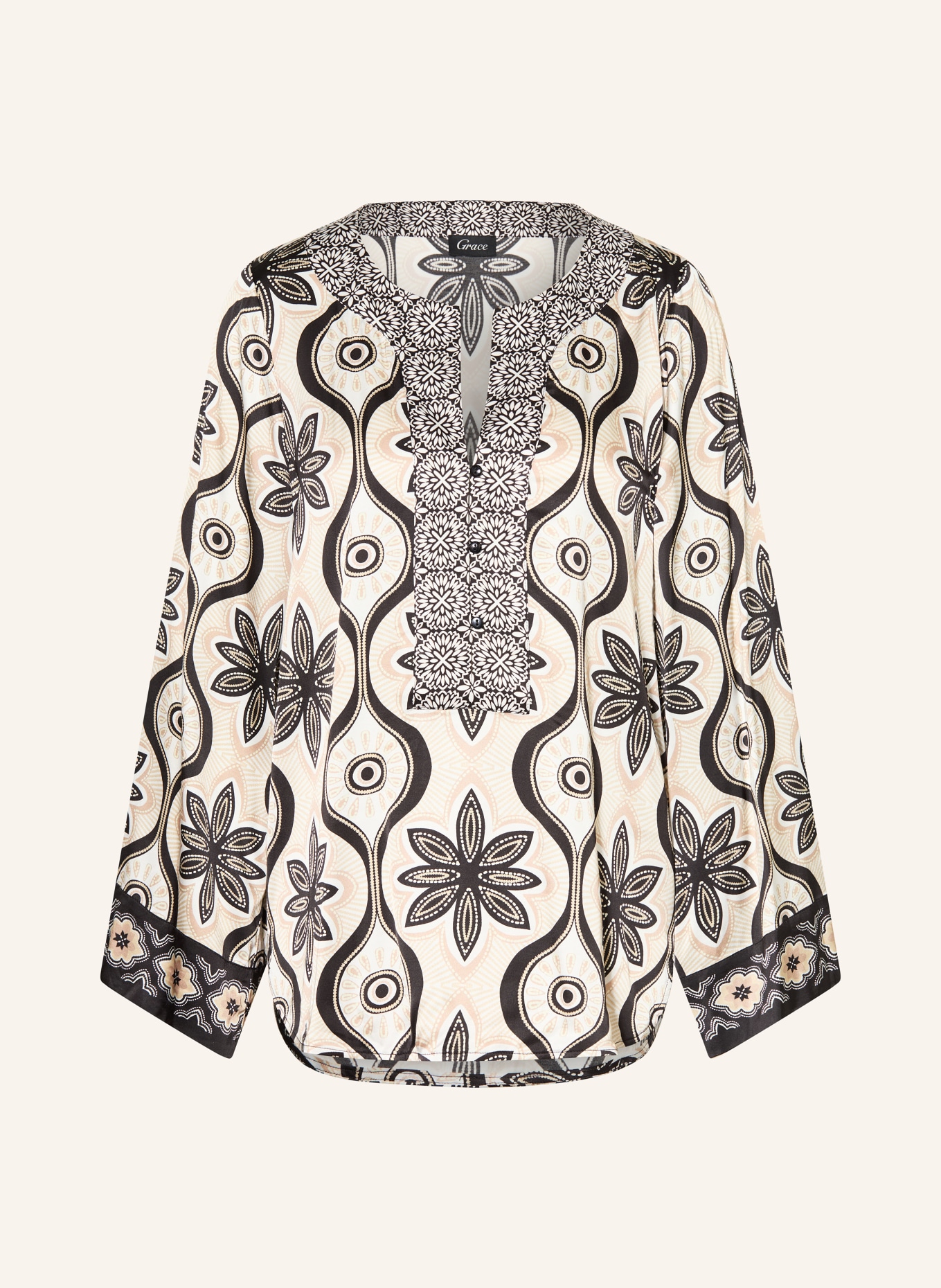 Grace Blusenshirt: BEIGE / WEISS / SCHWARZ