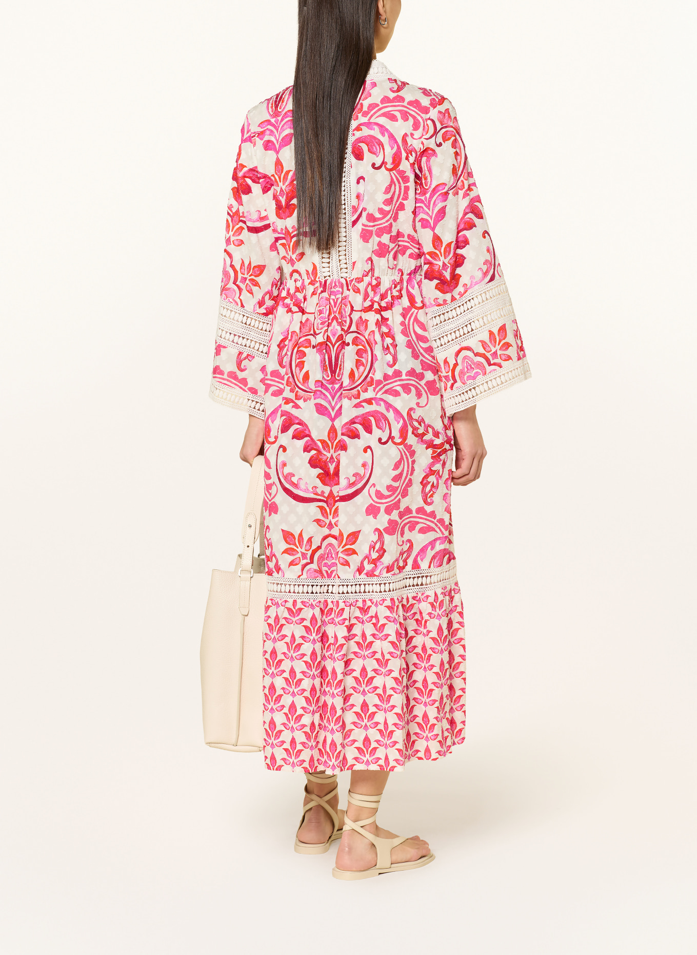 Grace robe: ROSE FUCHSIA / CRÈME / ROUGE