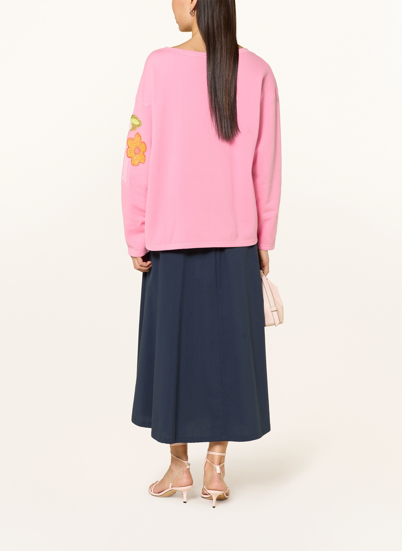 Grace Sweat-shirt à paillettes: ROSE / ROSE FUCHSIA FLUO / ORANGE FLUO