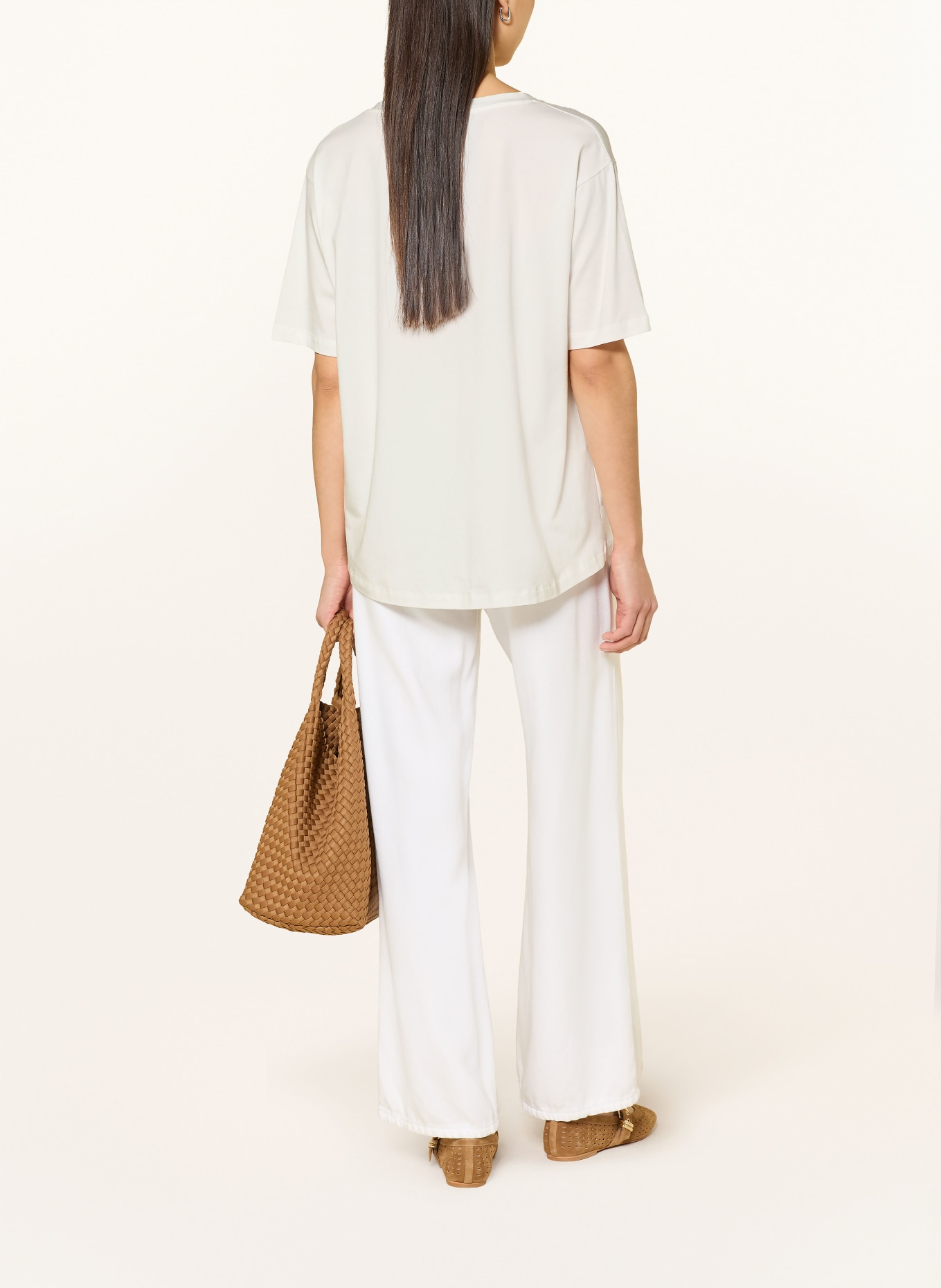 Grace T-Shirt mit Pailletten: WEISS / NEONPINK / NEONORANGE