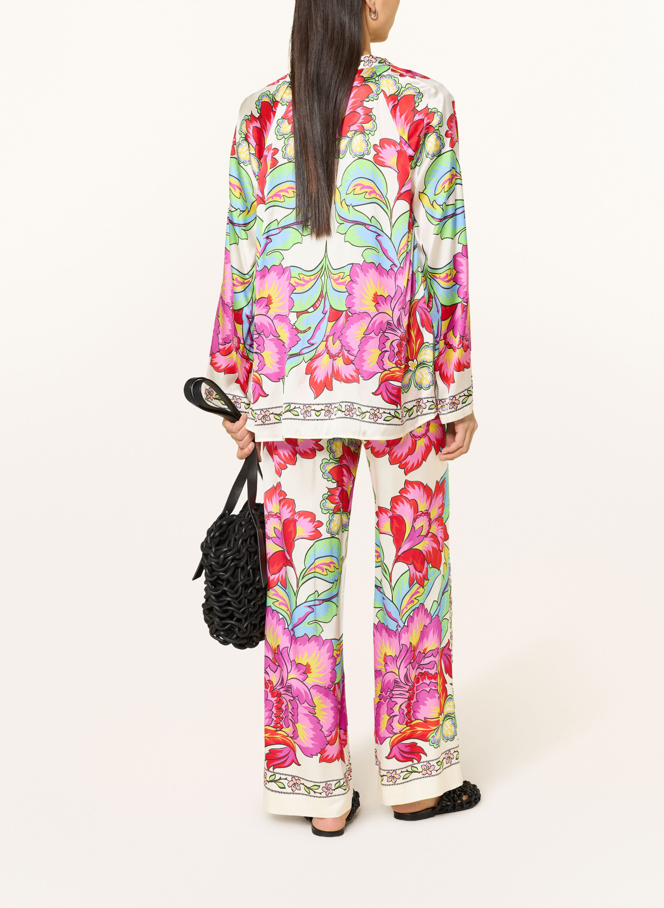 Grace Pantalon Marlene: FUCHSIA / VERT / BLEU CLAIR