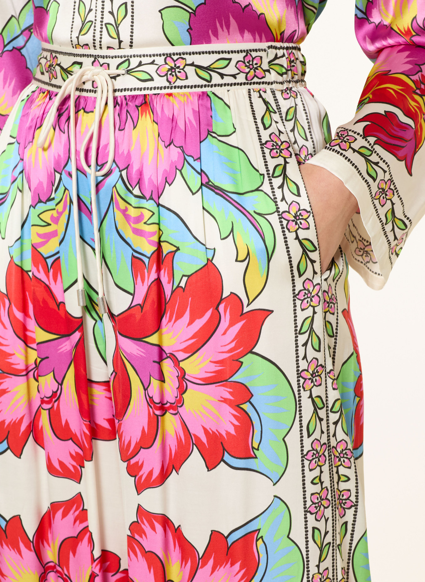 Grace Pantalon Marlene: FUCHSIA / VERT / BLEU CLAIR