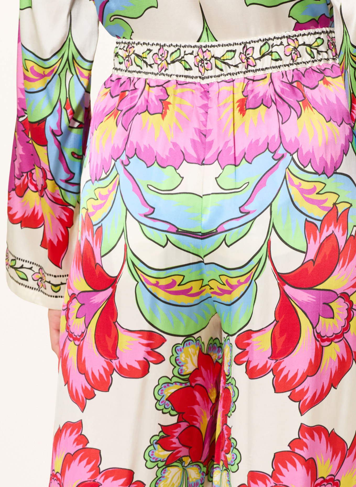 Grace Pantalon Marlene: FUCHSIA / VERT / BLEU CLAIR