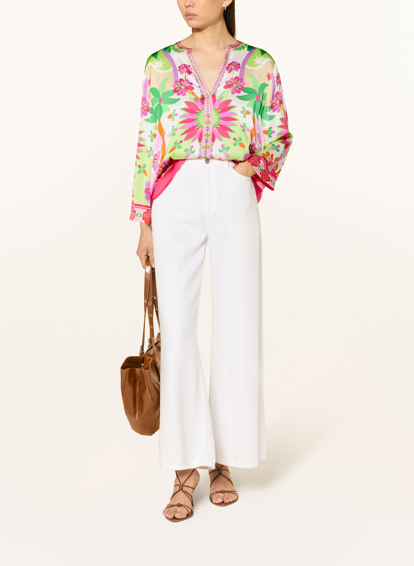 Grace chemisier: FUCHSIA / ROSE FUCHSIA / VERT