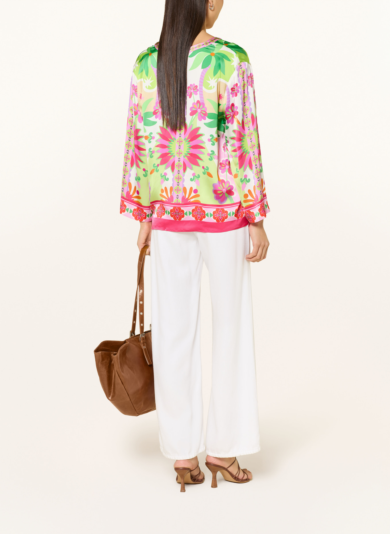 Grace chemisier: FUCHSIA / ROSE FUCHSIA / VERT