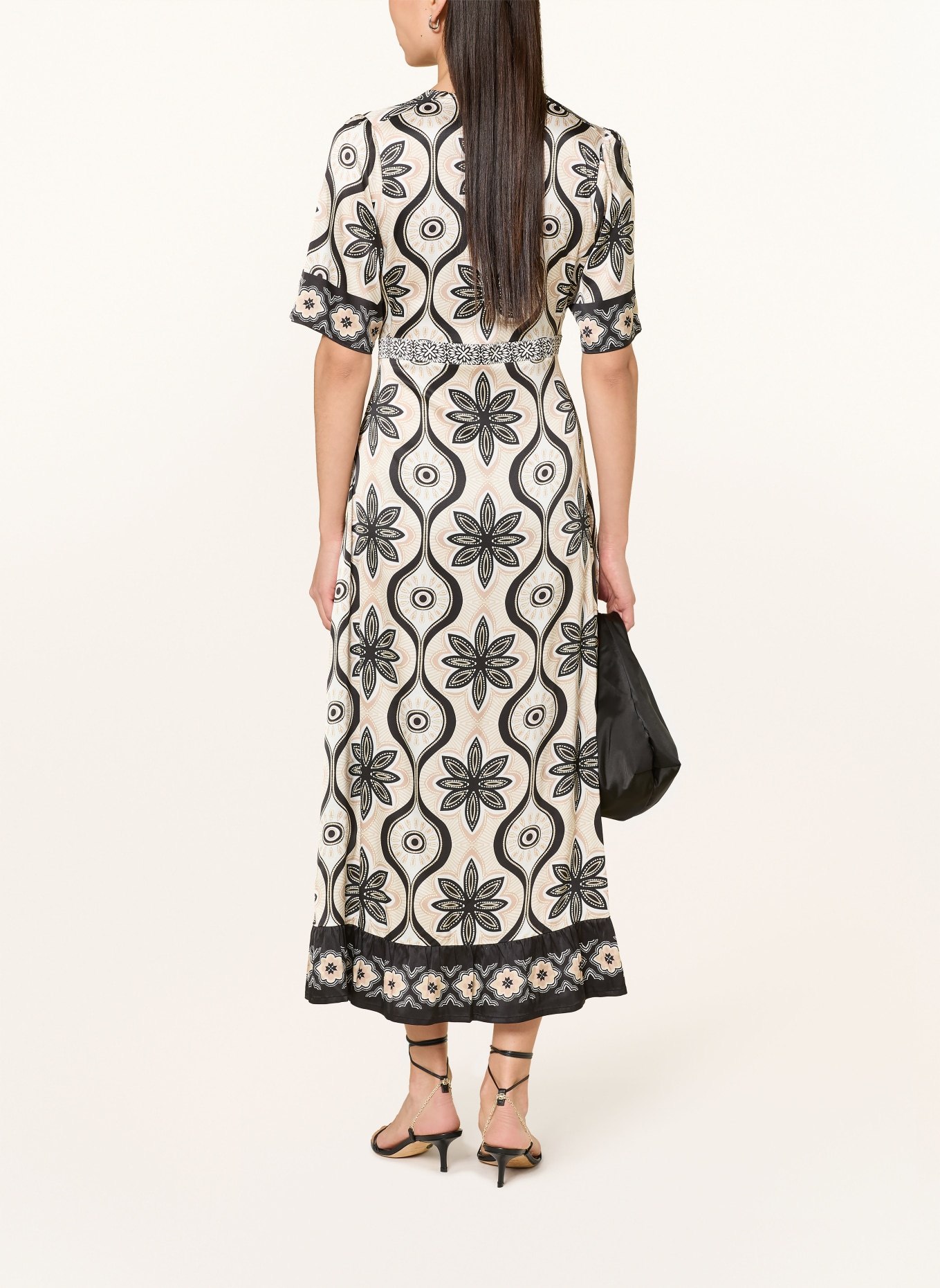 Grace robe: BEIGE / BLANC / NOIR