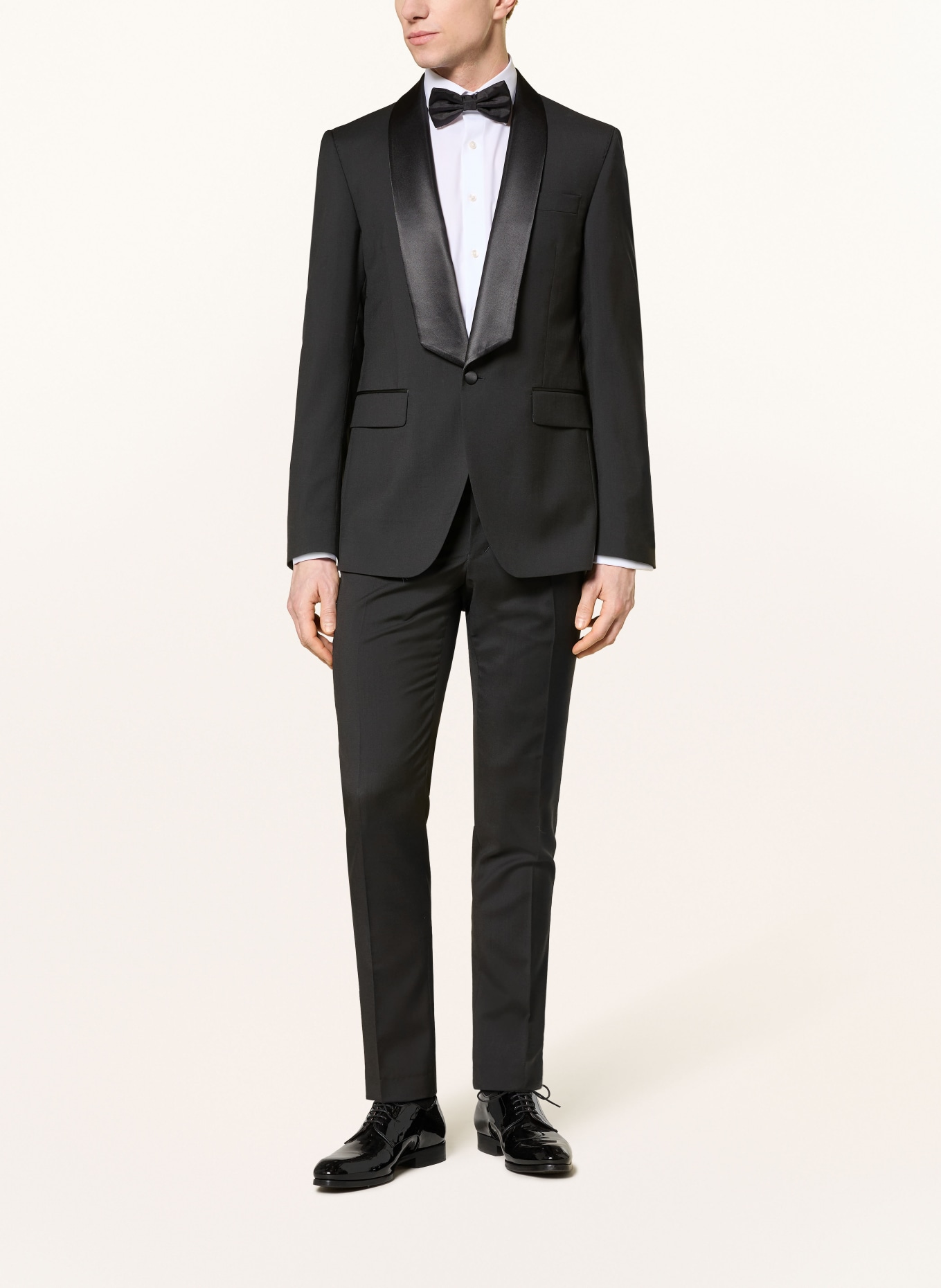 TIGER OF SWEDEN EASE SC slim fit tuxedo jacket: 050 BLACK