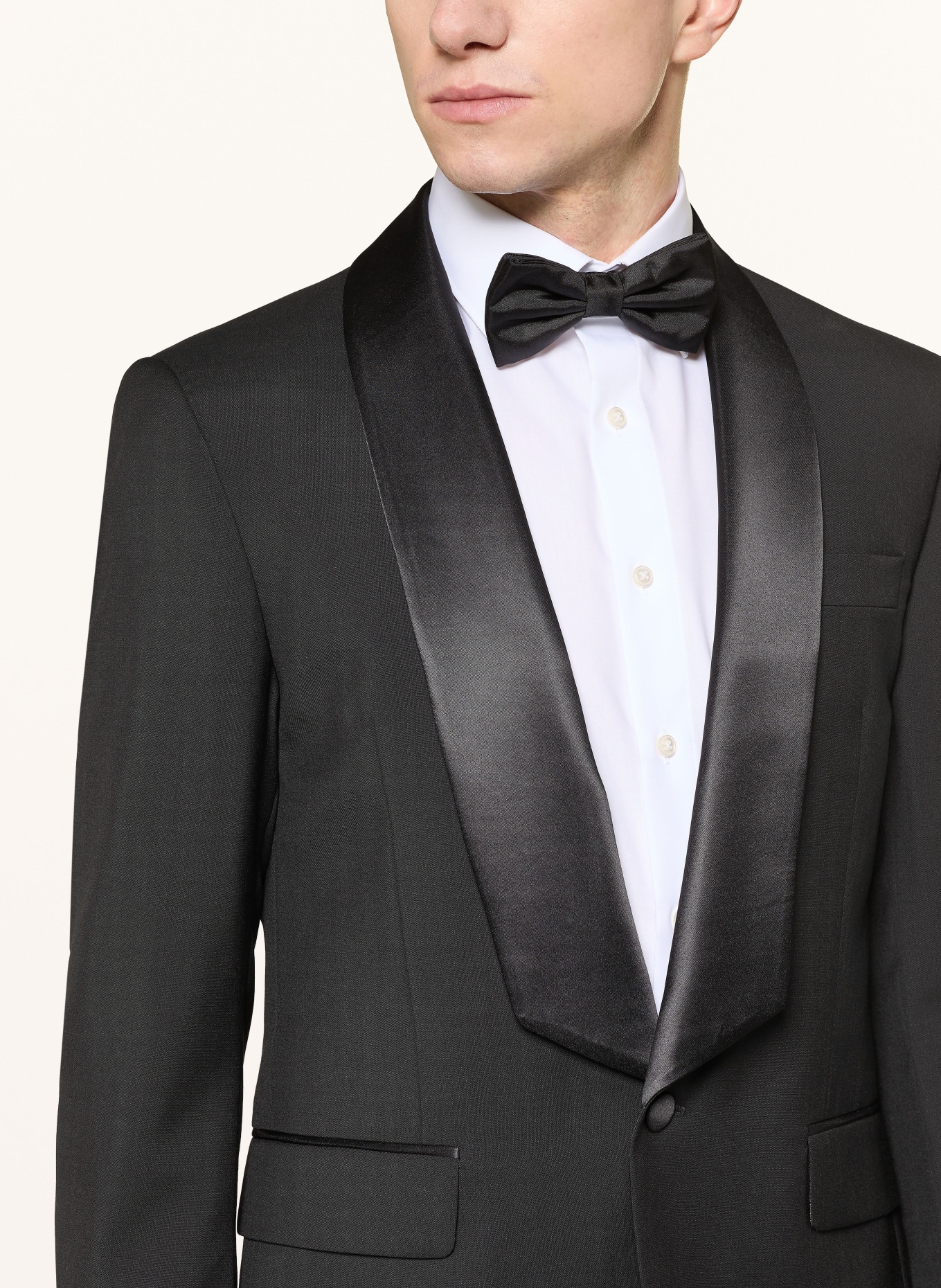 TIGER OF SWEDEN EASE SC slim fit tuxedo jacket: 050 BLACK