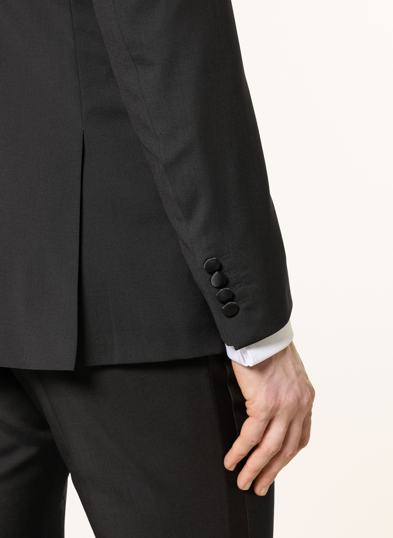 TIGER OF SWEDEN EASE SC slim fit tuxedo jacket: 050 BLACK