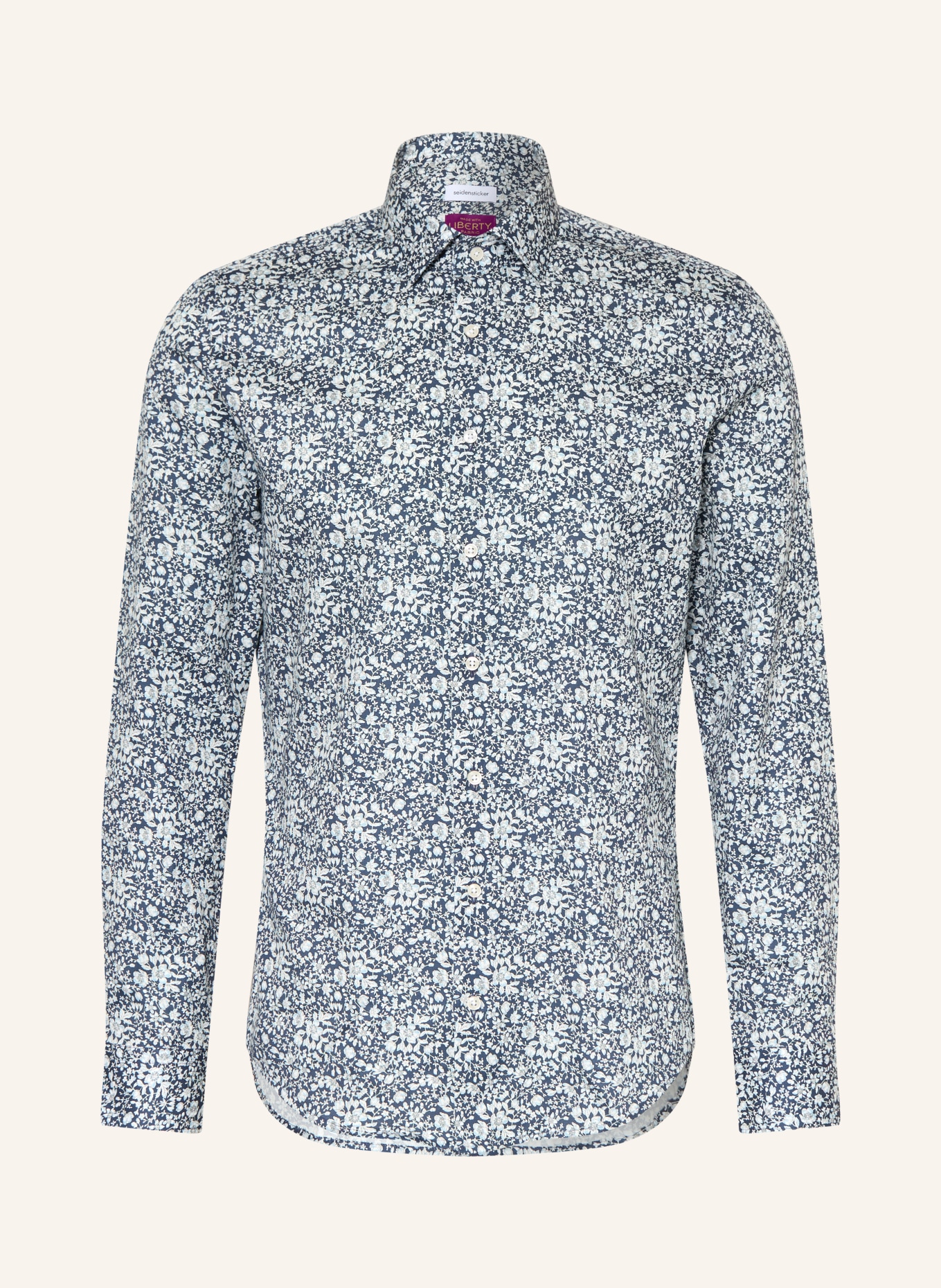 seidensticker Hemd Slim Fit: BLAU / HELLBLAU