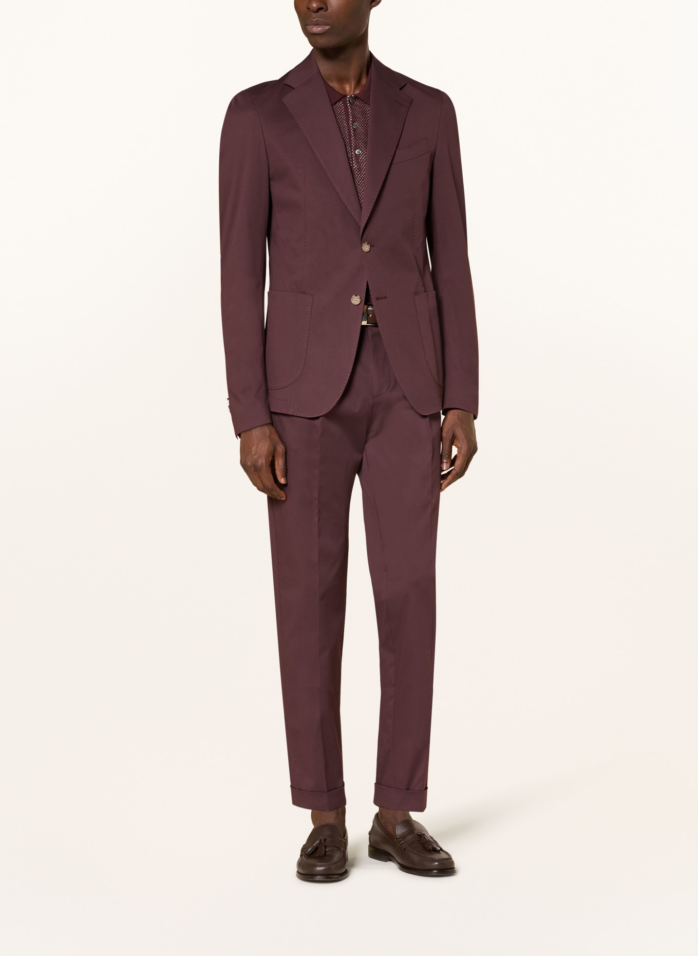 windsor. Extra slim fit suit jacket: 605 Dark Red 605