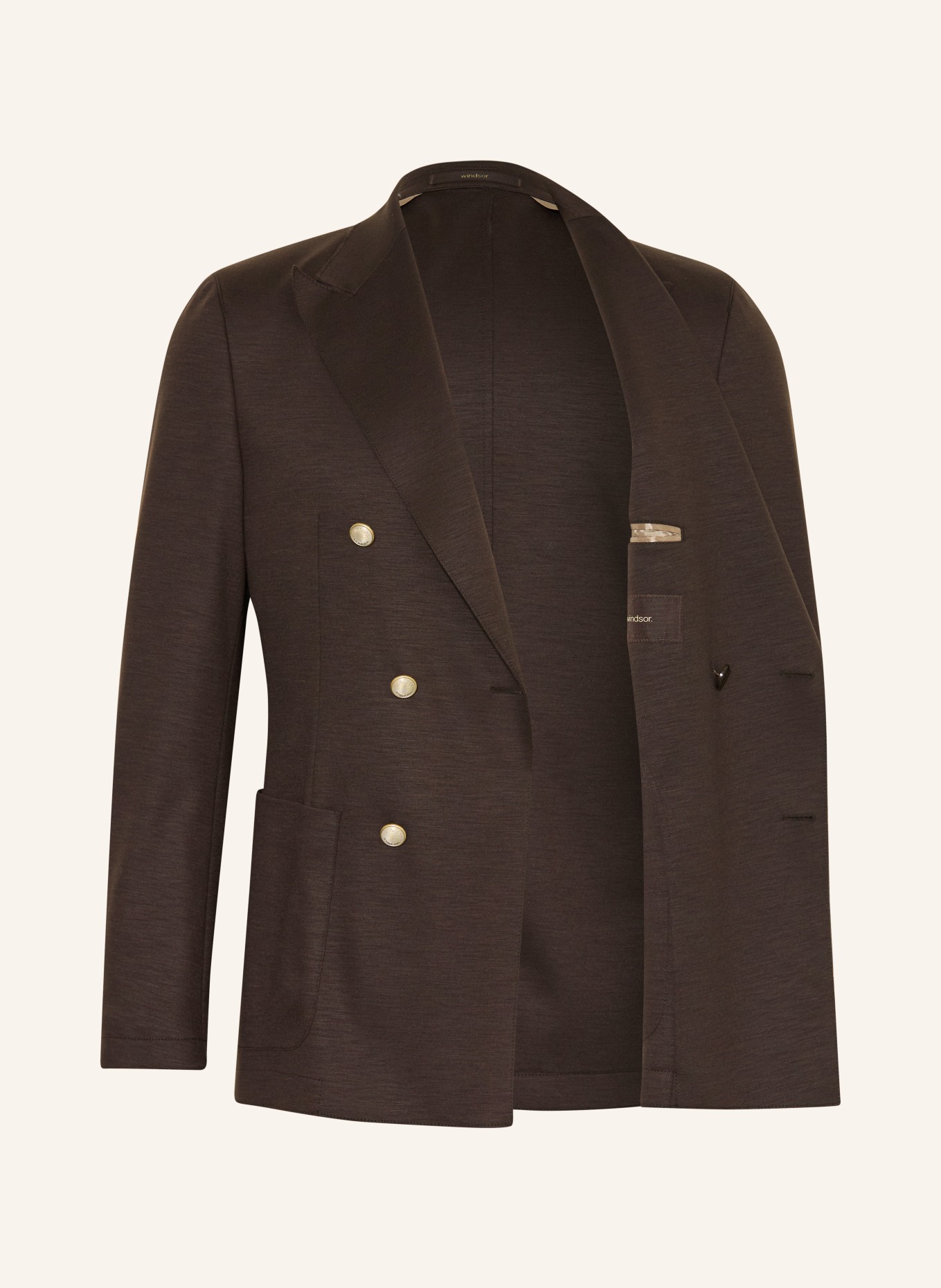 windsor. Marynarka SALINO Extra Slim Fit: CIEMNOBRĄZOWY