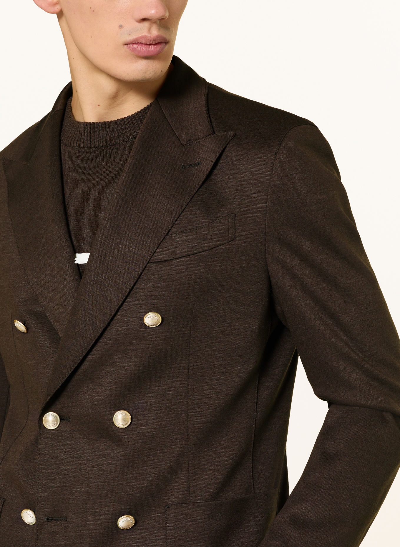 windsor. Marynarka SALINO Extra Slim Fit: CIEMNOBRĄZOWY