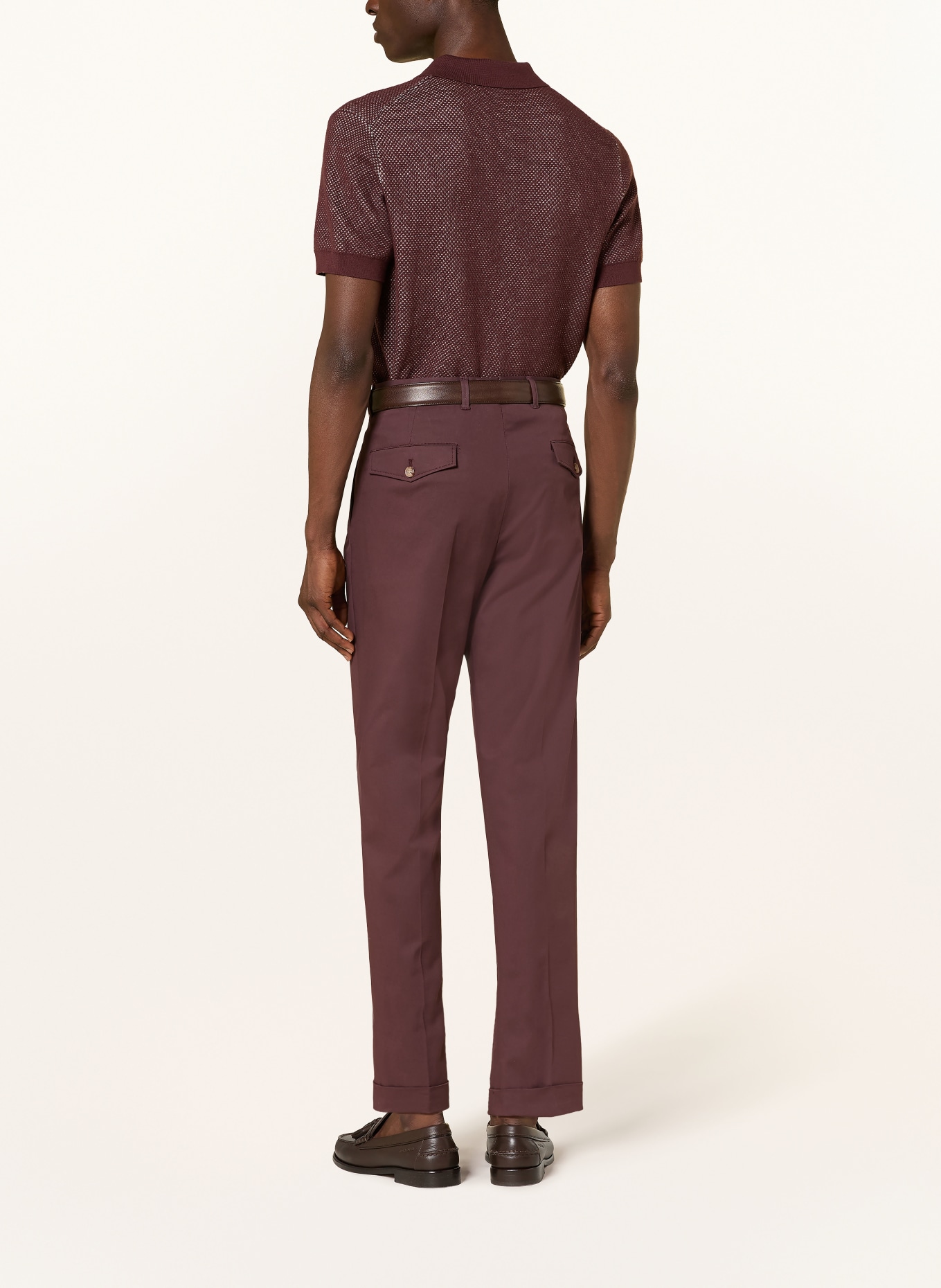 windsor. Suit pants, extra slim fit: 605 Dark Red 605