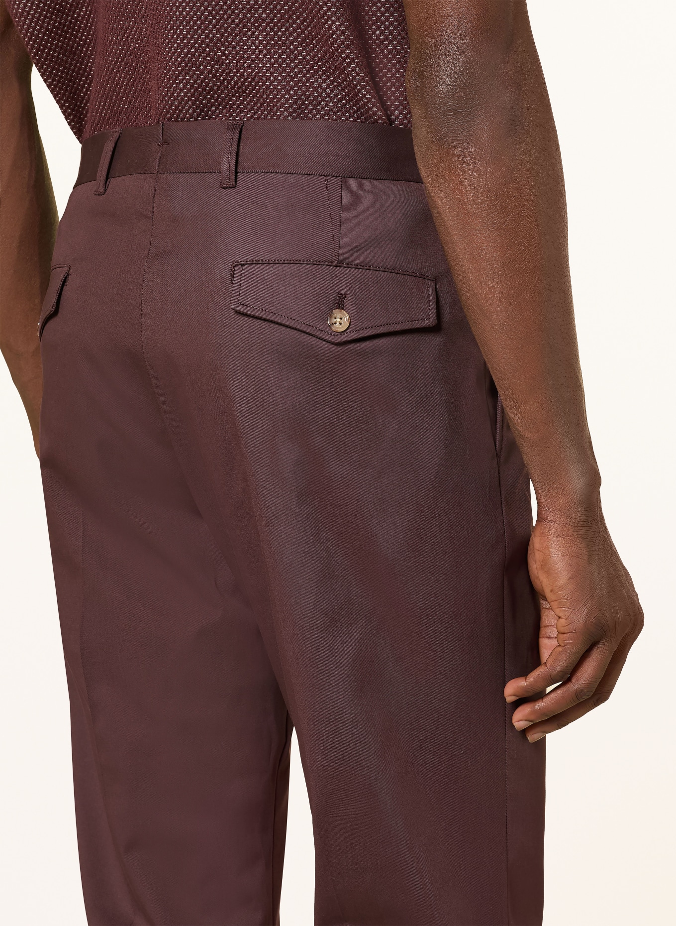 windsor. Suit pants, extra slim fit: 605 Dark Red 605