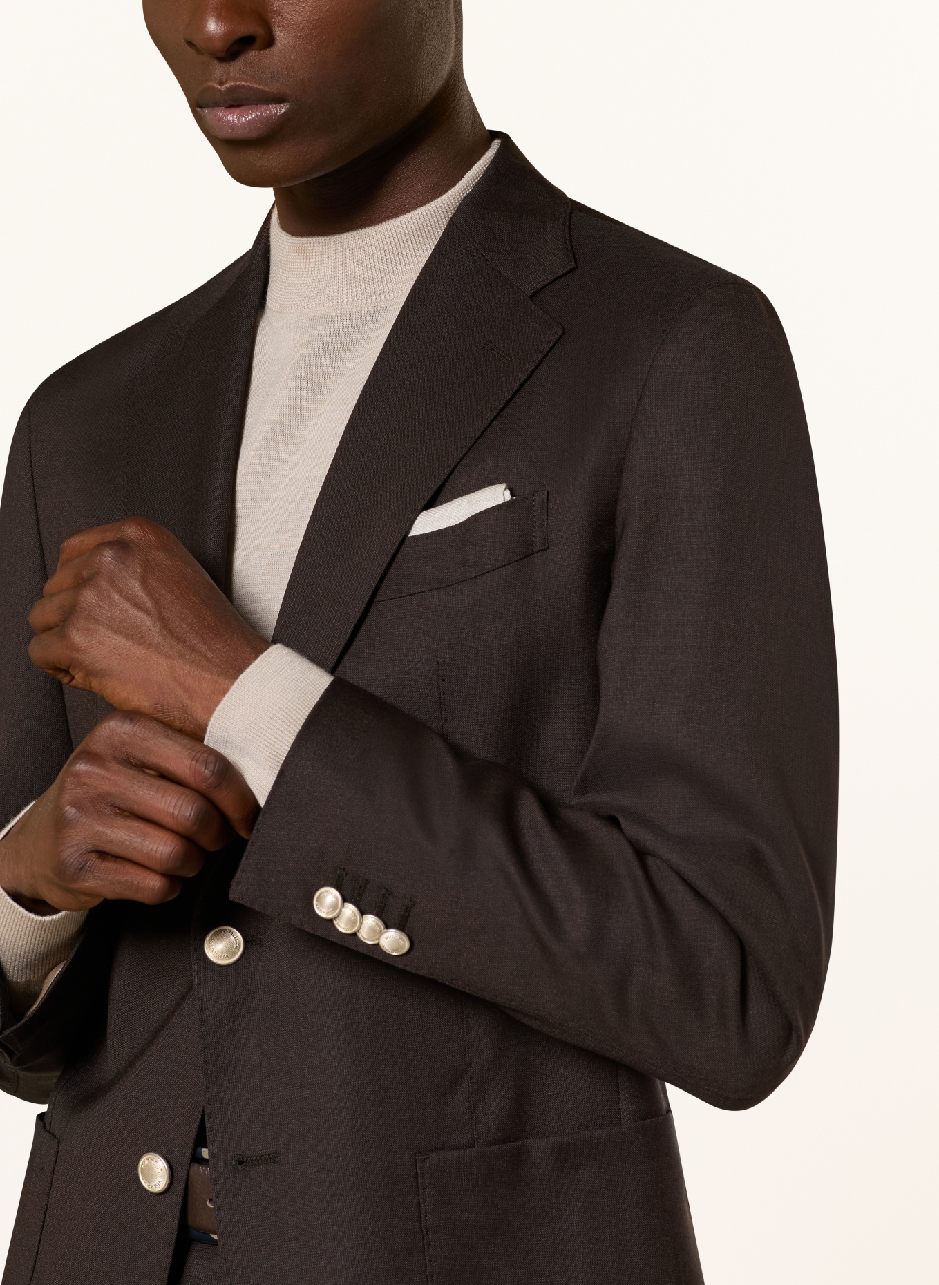 windsor. Marynarka GIORNOS Shaped Fit: 202 Dark Brown 202