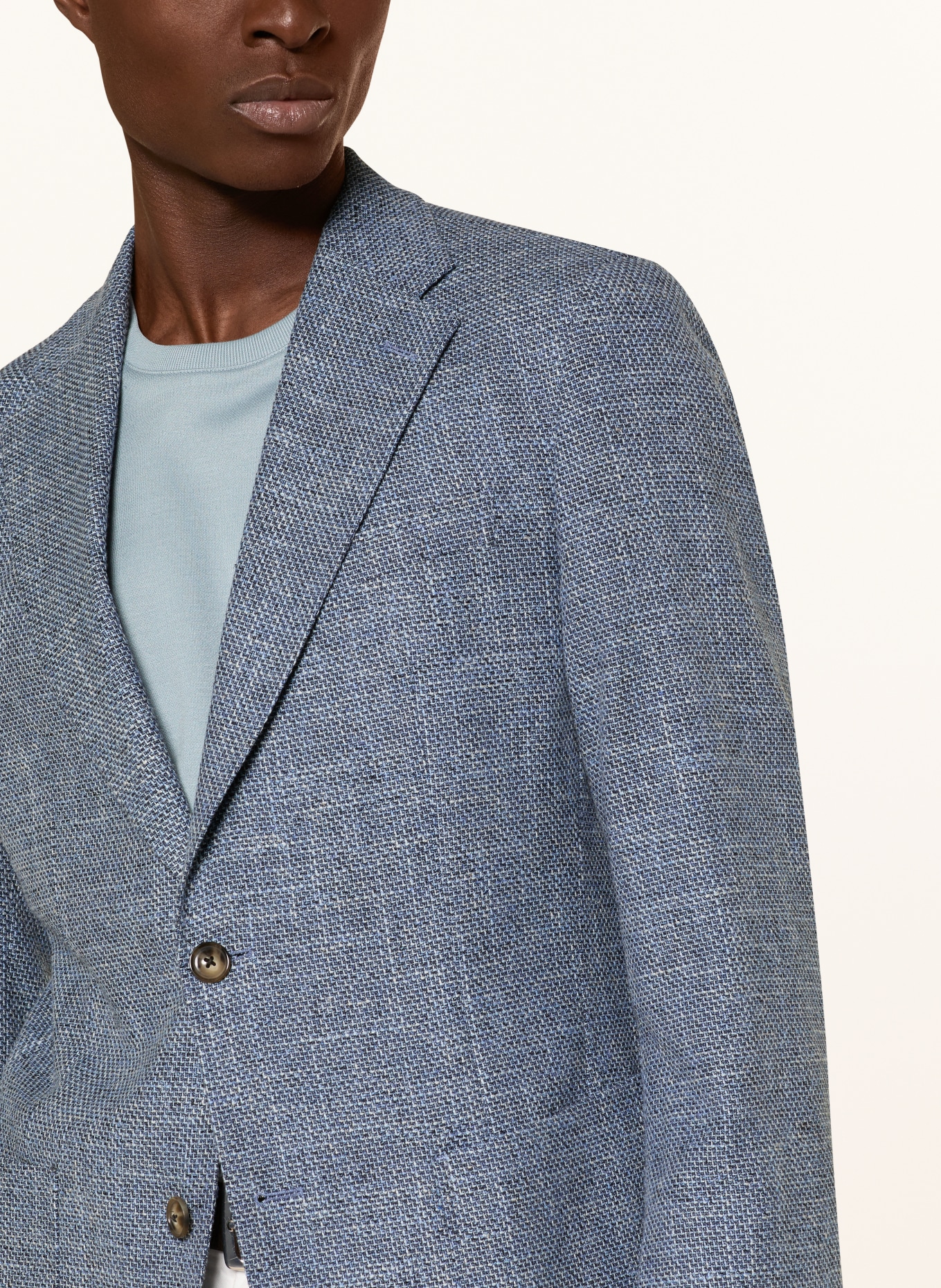 windsor. Veste GIRO coupe ajustée: BLEU CLAIR / BLEU FONCÉ