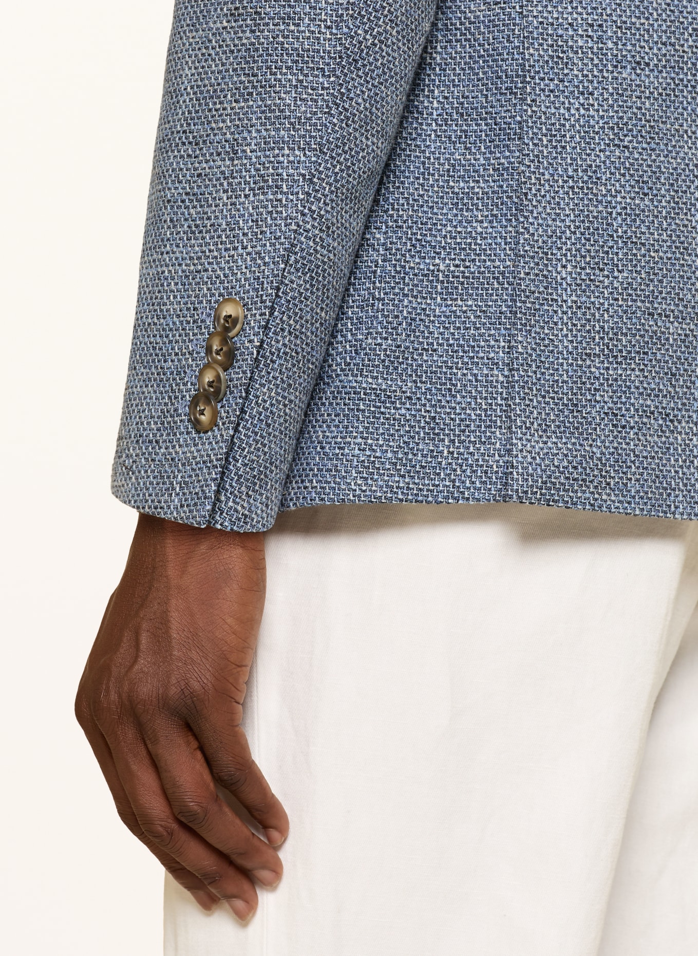 windsor. Veste GIRO coupe ajustée: BLEU CLAIR / BLEU FONCÉ