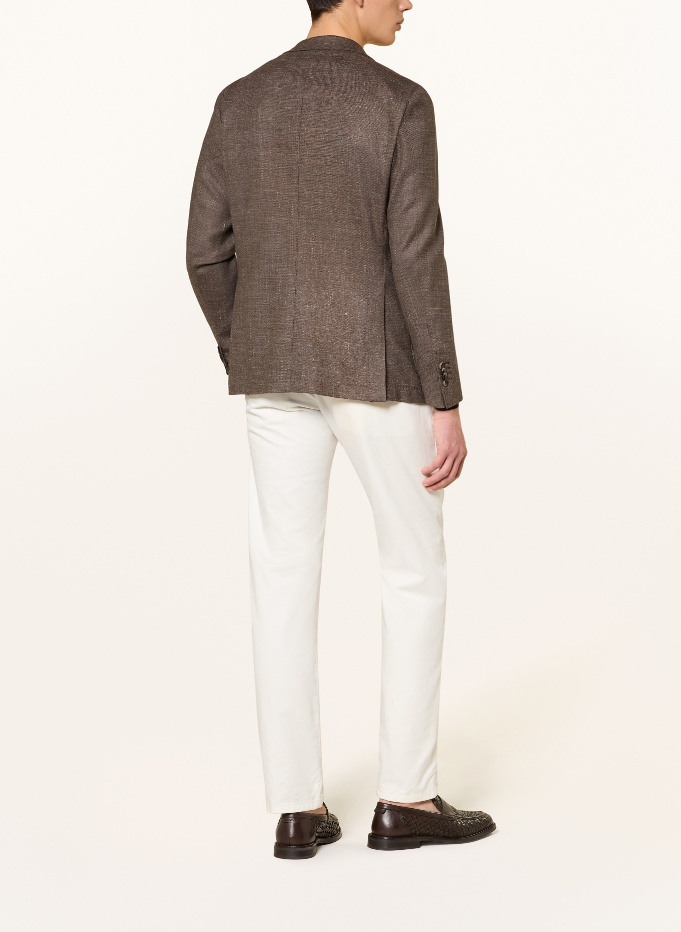 windsor. Marynarka Extra Slim Fit: CIEMNOBRĄZOWY