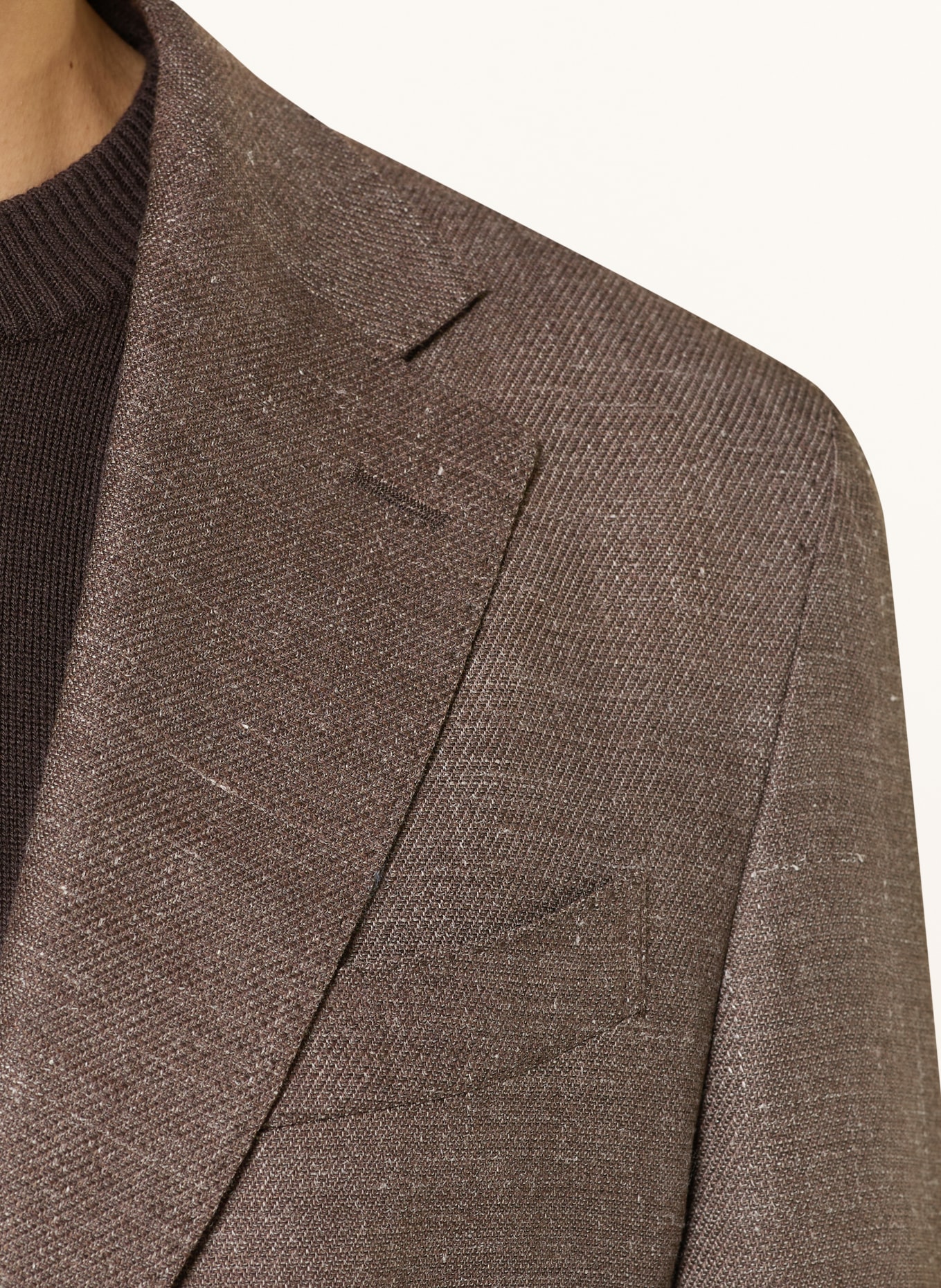 windsor. Marynarka Extra Slim Fit: CIEMNOBRĄZOWY